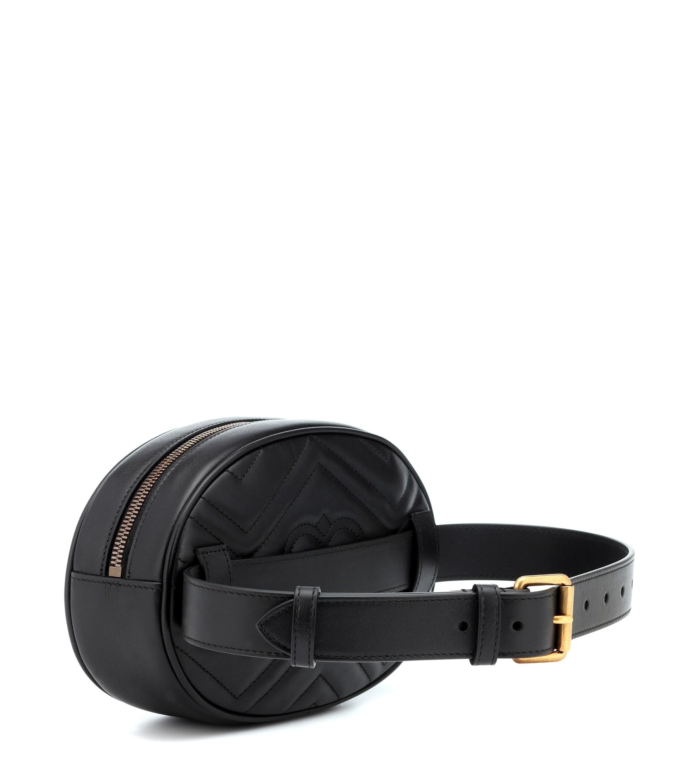 Gucci Leather Marmont Matelassé Belt 