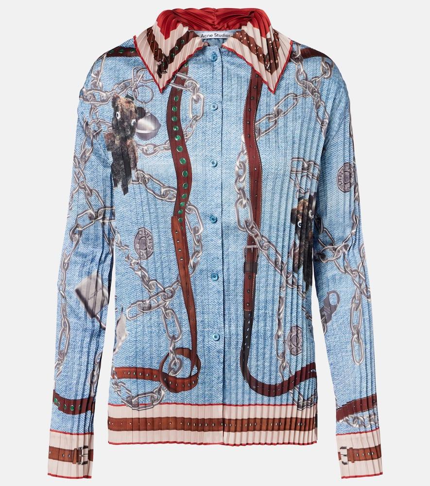 Chemisier à Paillettes Blanches Acne Studios - Taille M, Coupe Oversize, Neuf Avec étiquette