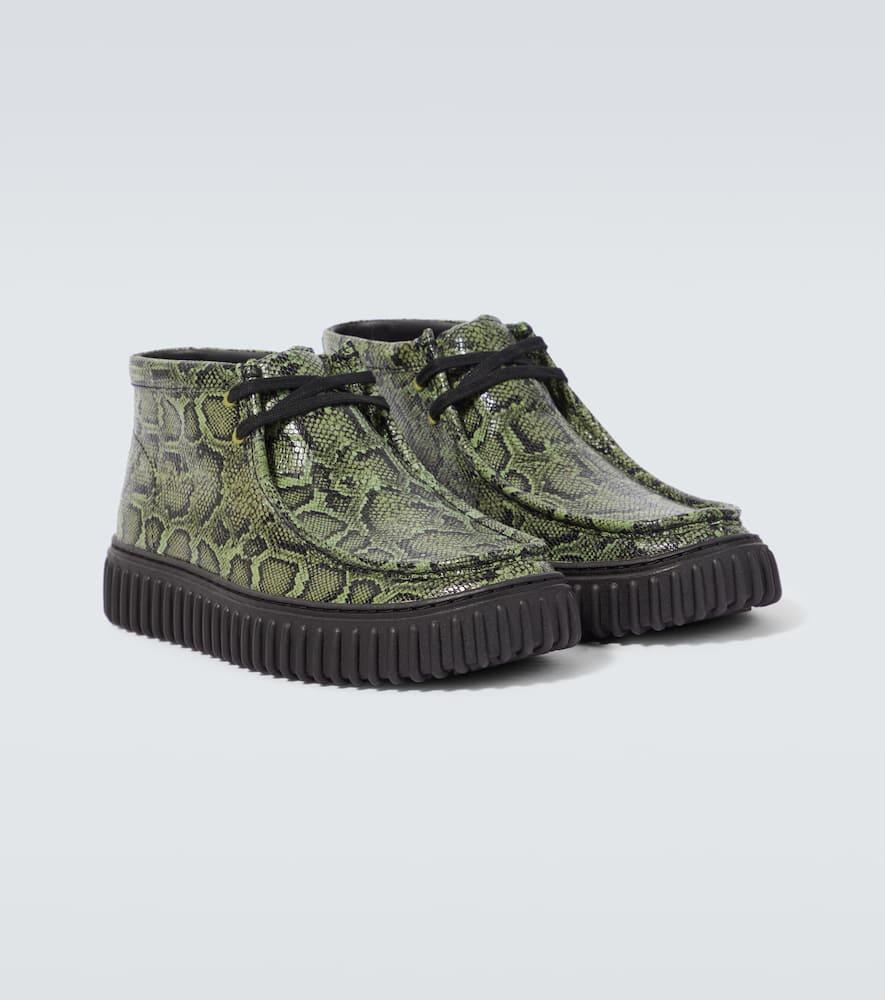 Clarks X Martine Rose Cur Torhill Hi Wallabee Leather Boots in