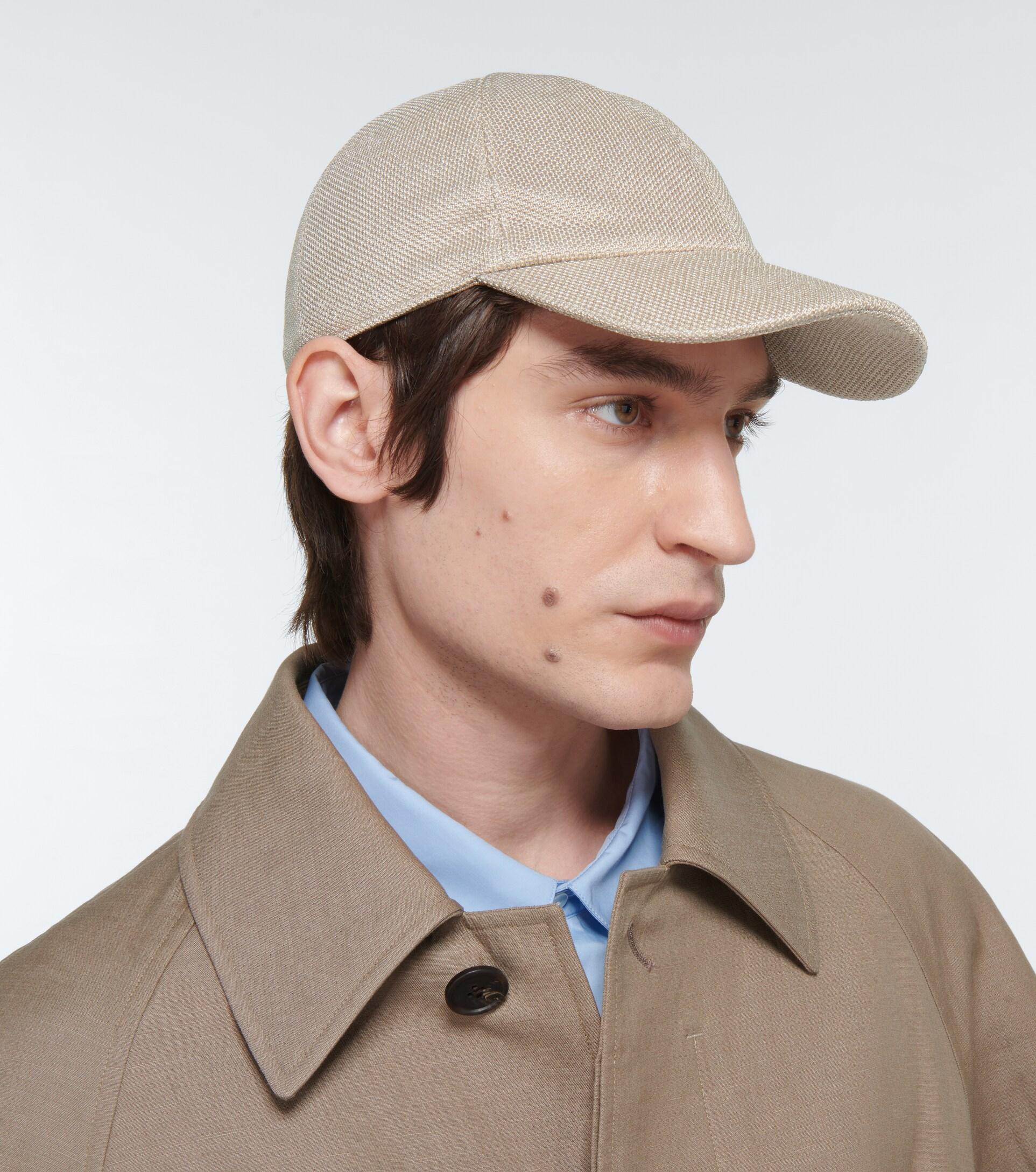 The Row Caspian Silk Baseball Cap in Natural for Men | Lyst