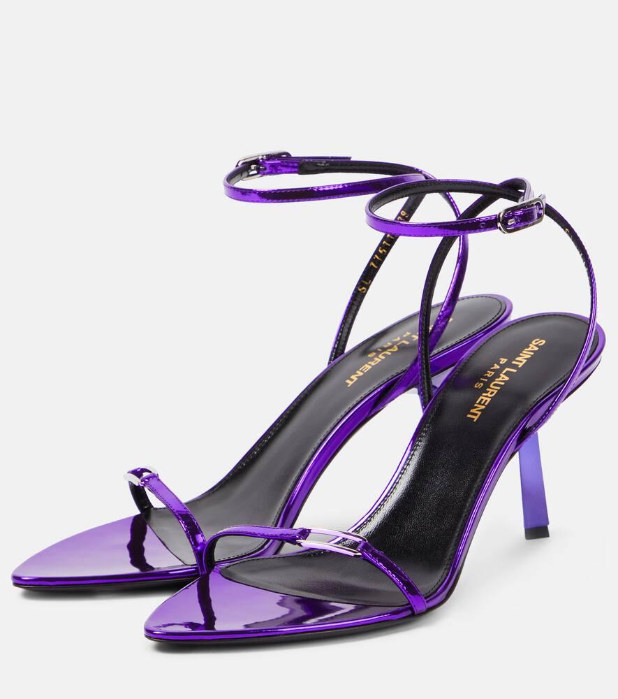 【送料&関税込】Saint Laurent Purple Leather Le CarrA£AC Sho 3244698.jpg