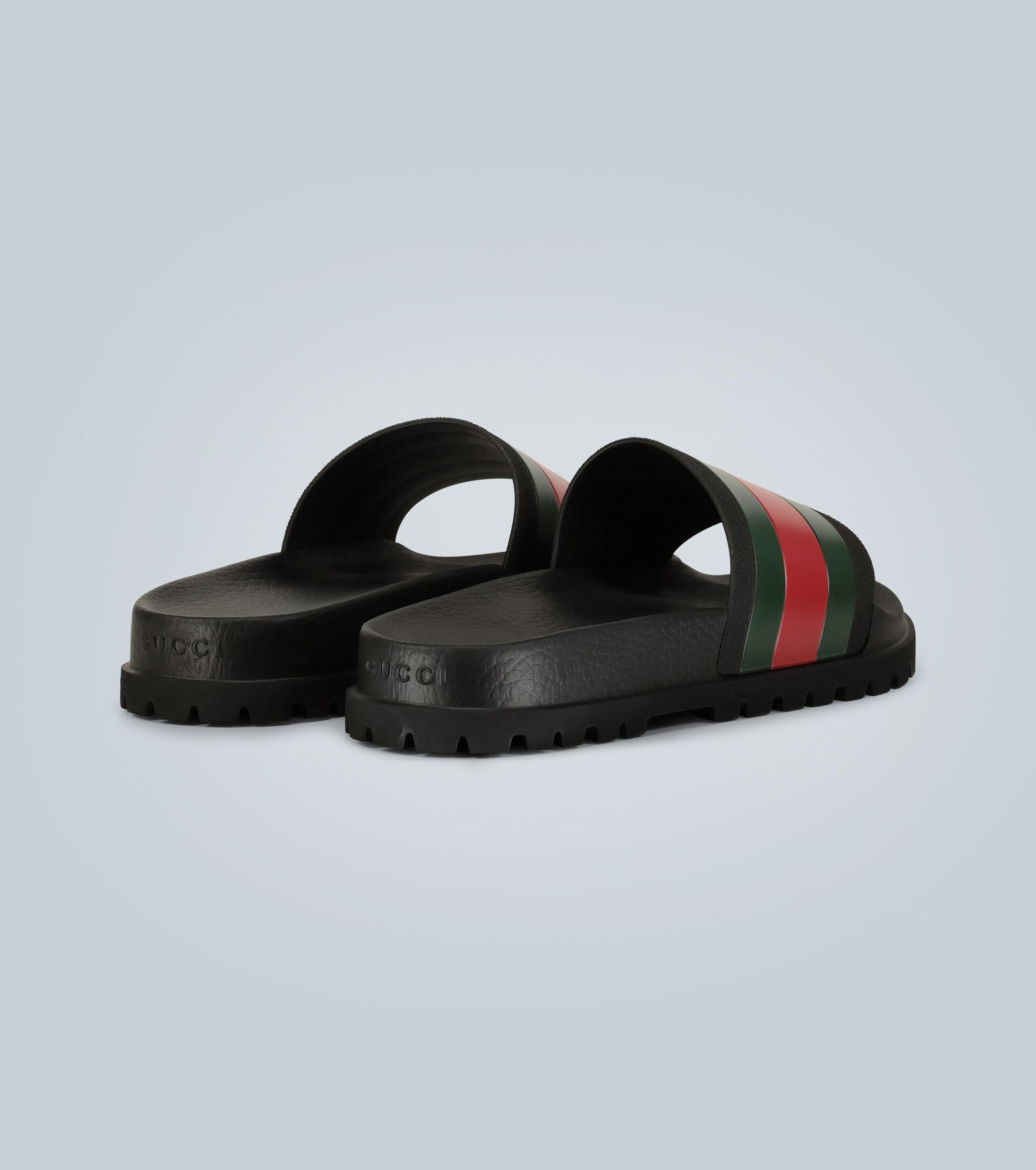 gucci pursuit 72 slides black
