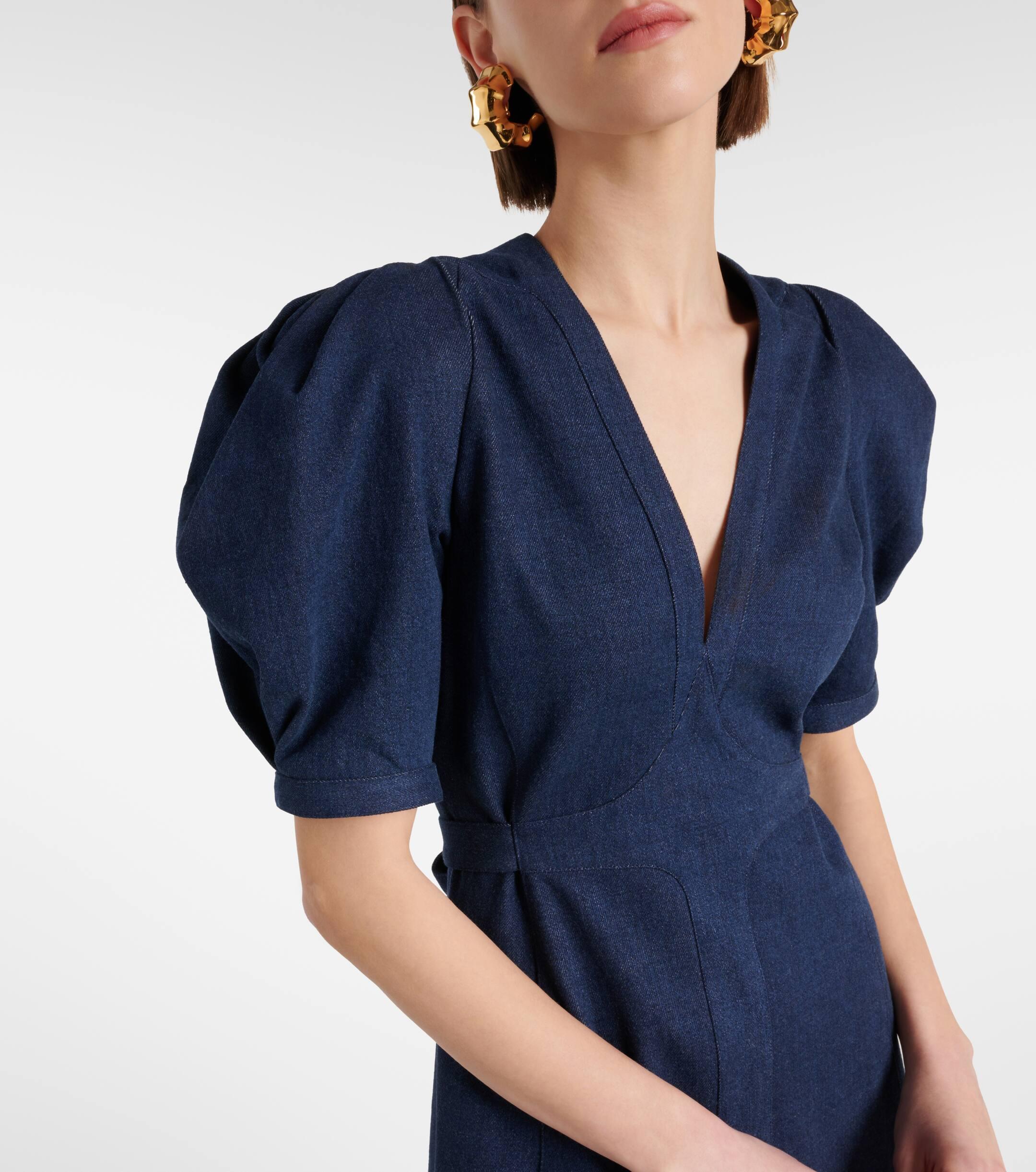 denim a-line sleeveless mini dress loveimgs Women's Summer Tie Shoulder Ruffle A Line Swing Short Denim Dress (X-Small,Dark Blue) at Amazon Women's Clothing store Pakistan Indian Dresses Designer preorder product Colors:Nutmeg The FRNCH Vito Dress
