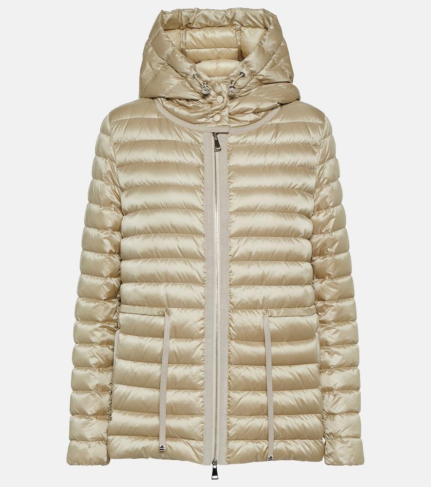 Moncler Raie Quilted Down Jacket in Natural | Lyst