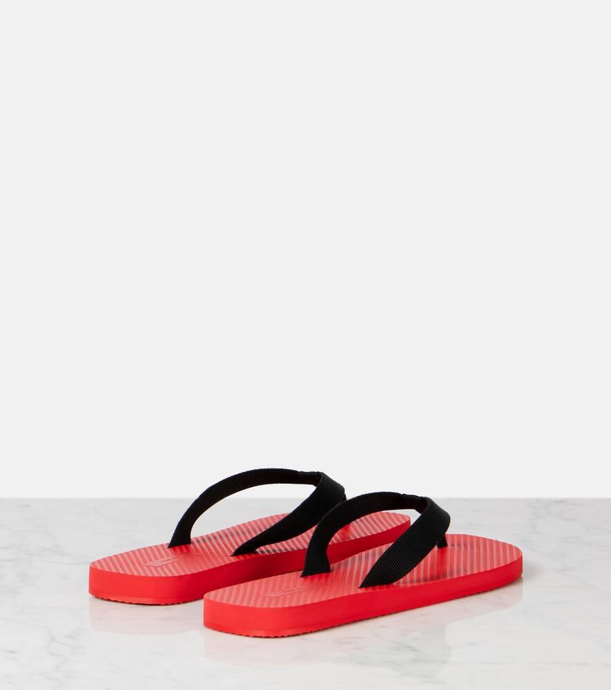 The Row Dune Grosgrain Thong Sandals in Red | Lyst