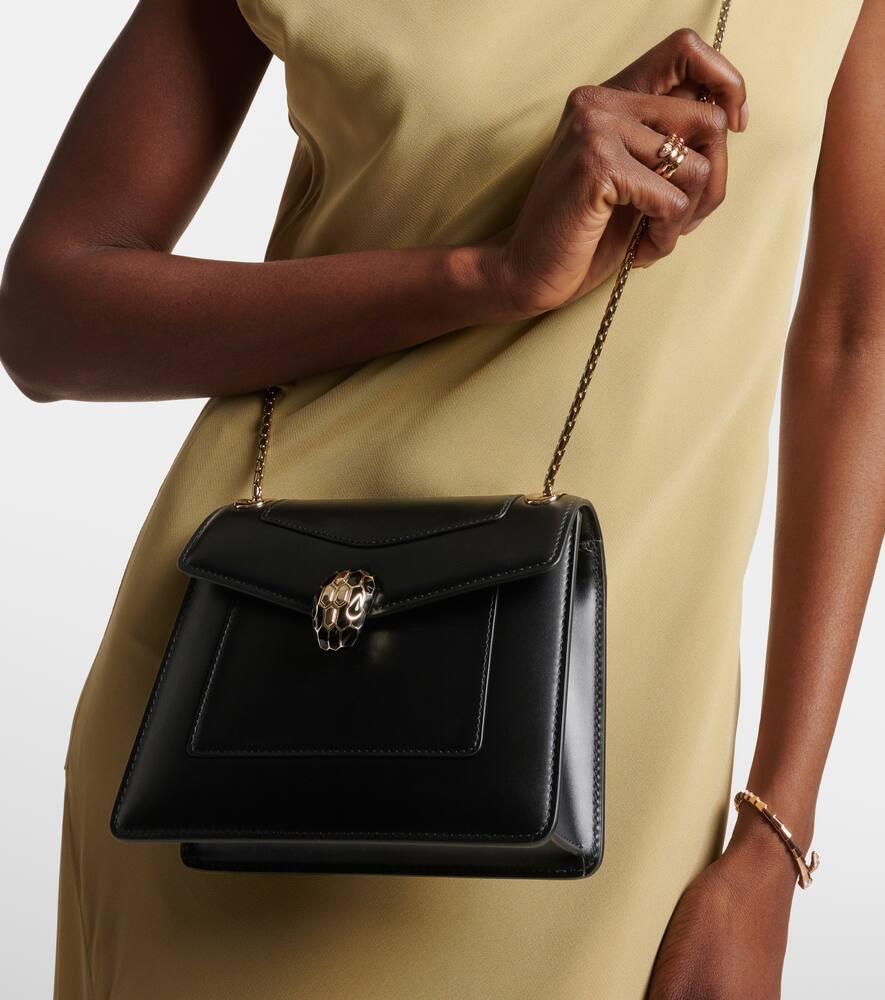 Bvlgari Serpenti Forever Shoulder Calfskin Blue GHW