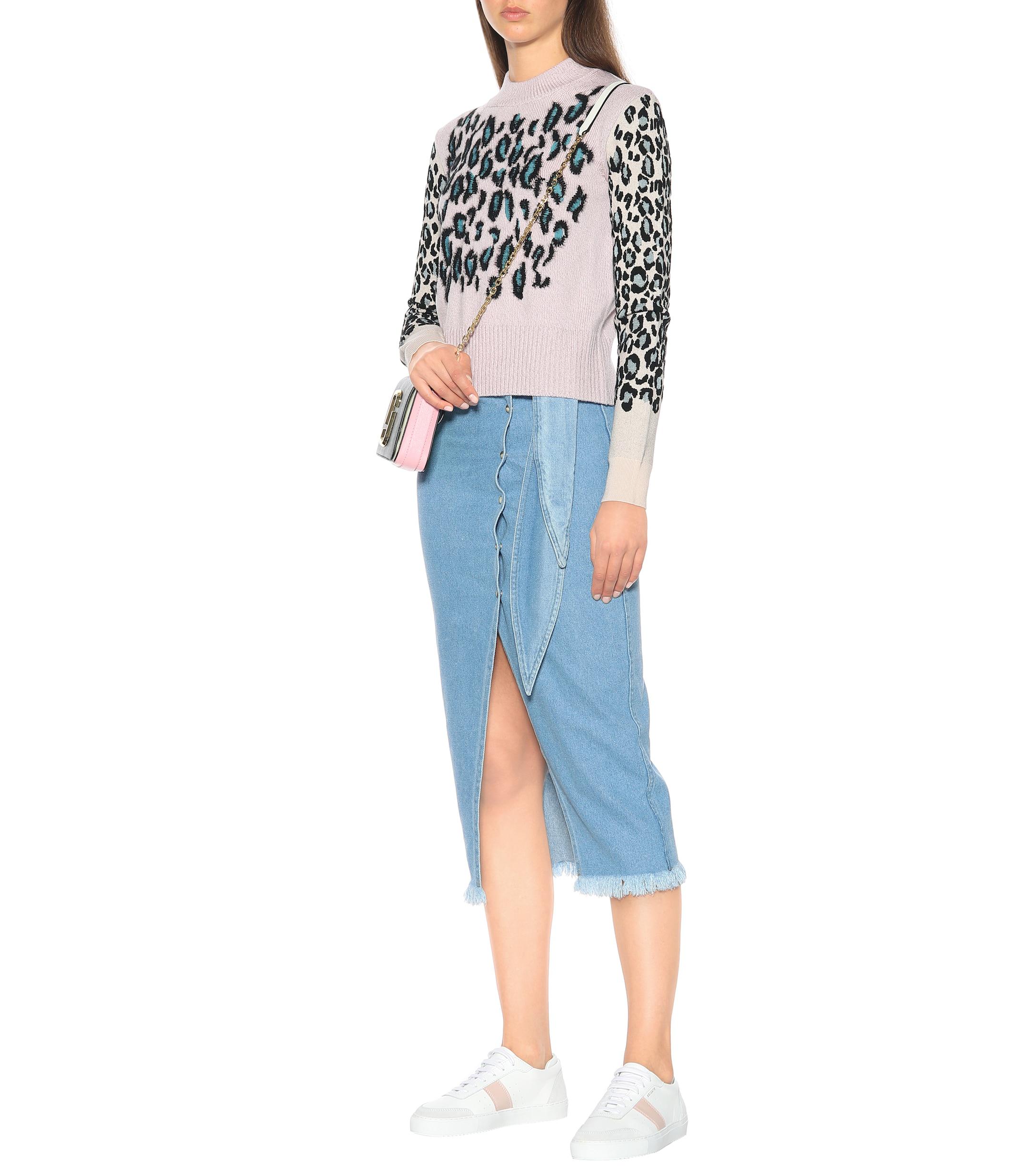 kenzo leopard sweater