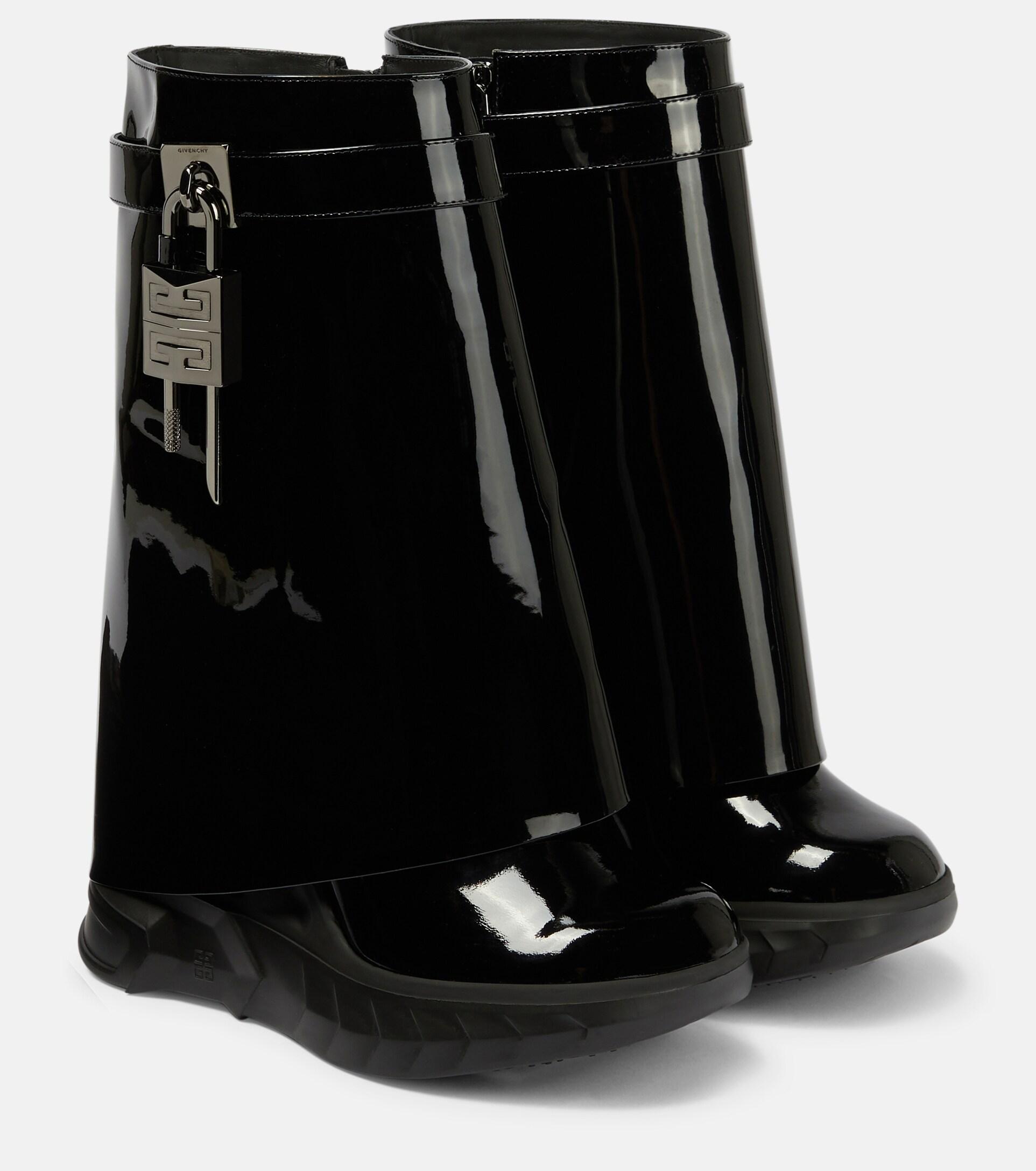 givenchy shark lock ankle boots