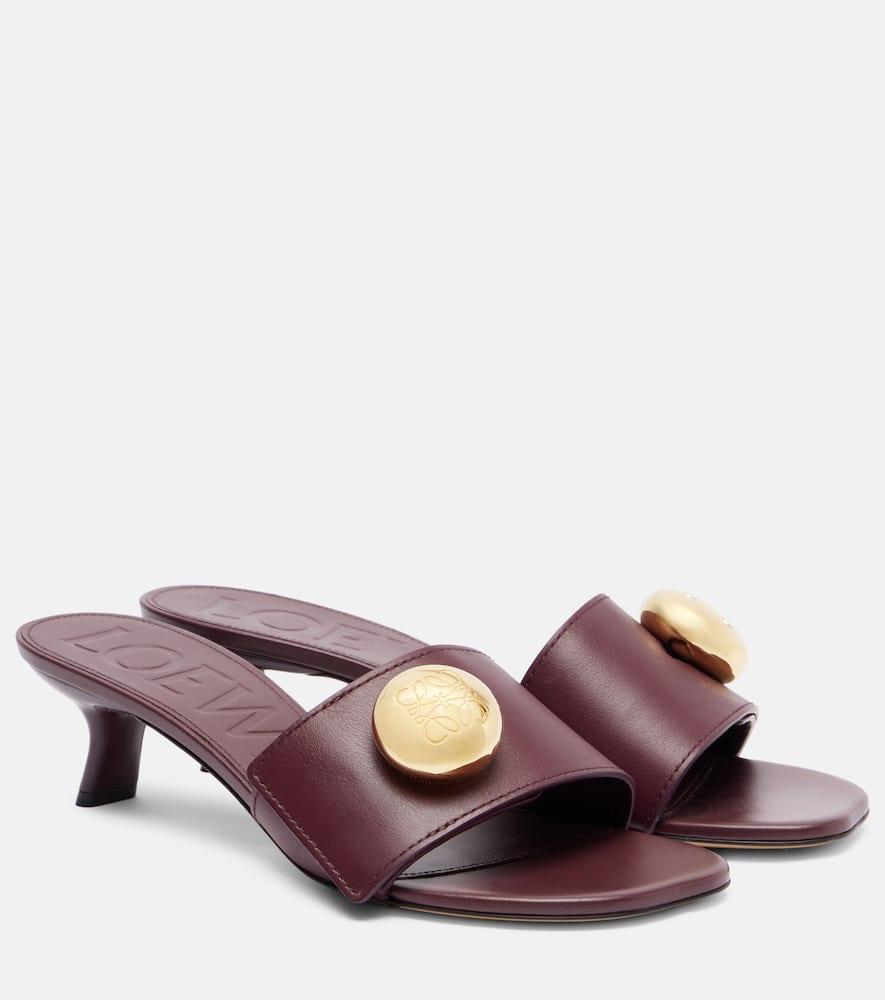 【関税&送料込】Loewe Flat shoes Purple Purple LOEWE PAS DO TORBY Z LOGO Loewe