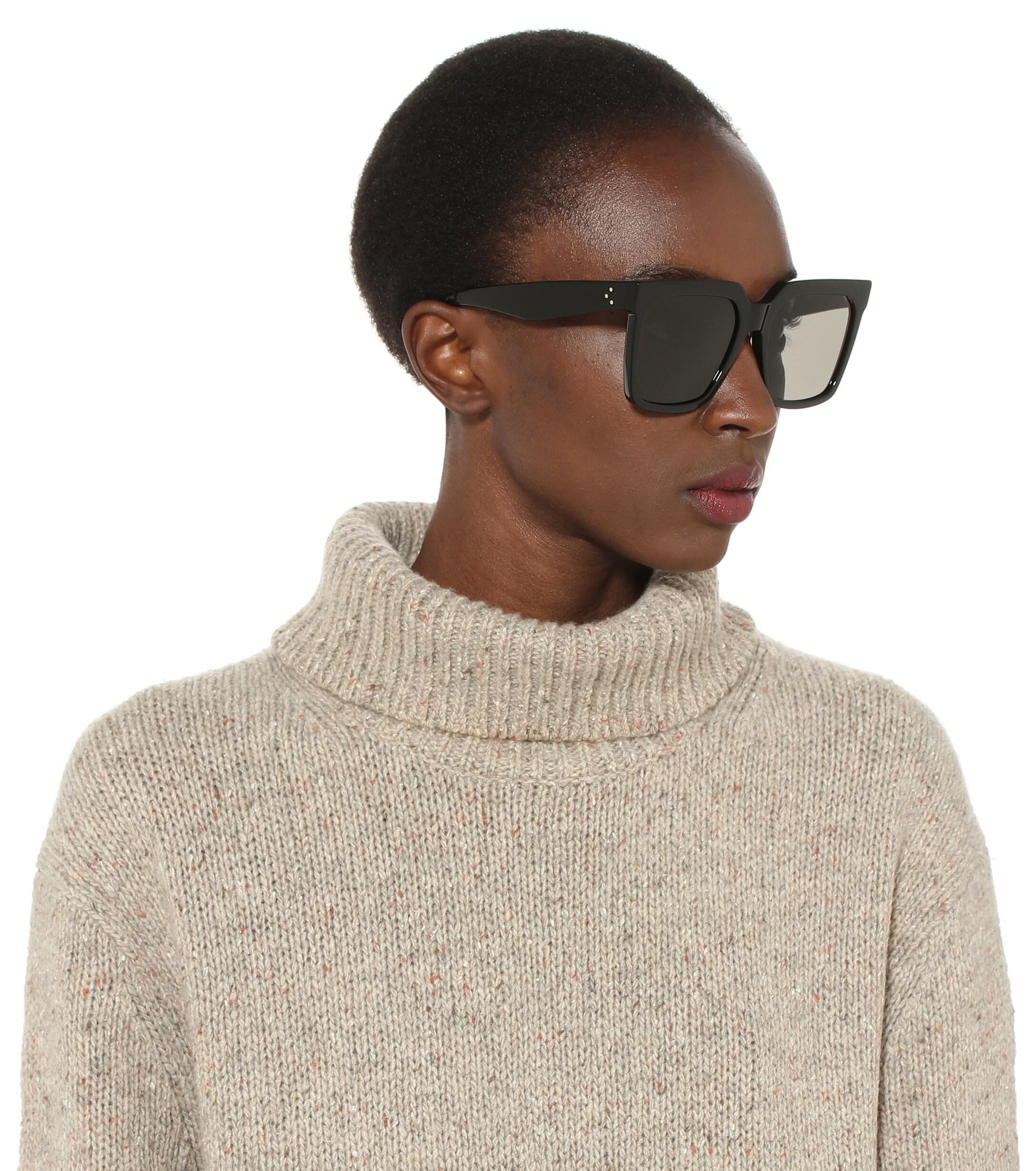 Celine Cl4055in Women's Square Sunglasses in Gray | Lyst