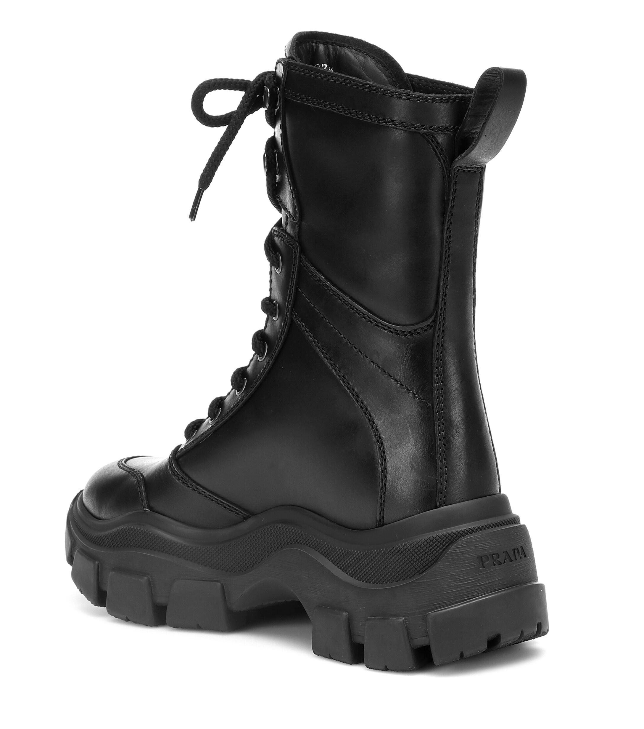 prada block sneakers black