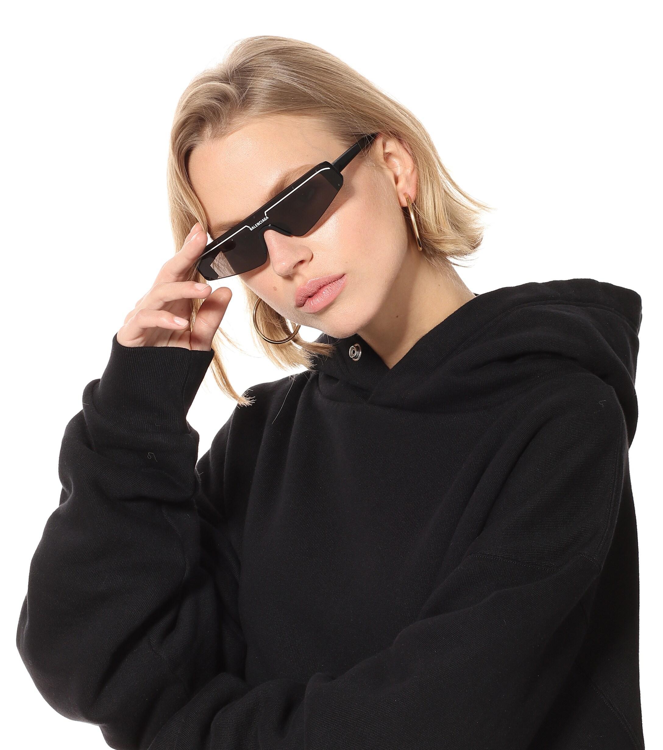 Occhiali da sole Ski Rectangle di Balenciaga in Nero - 4% di sconto | Lyst