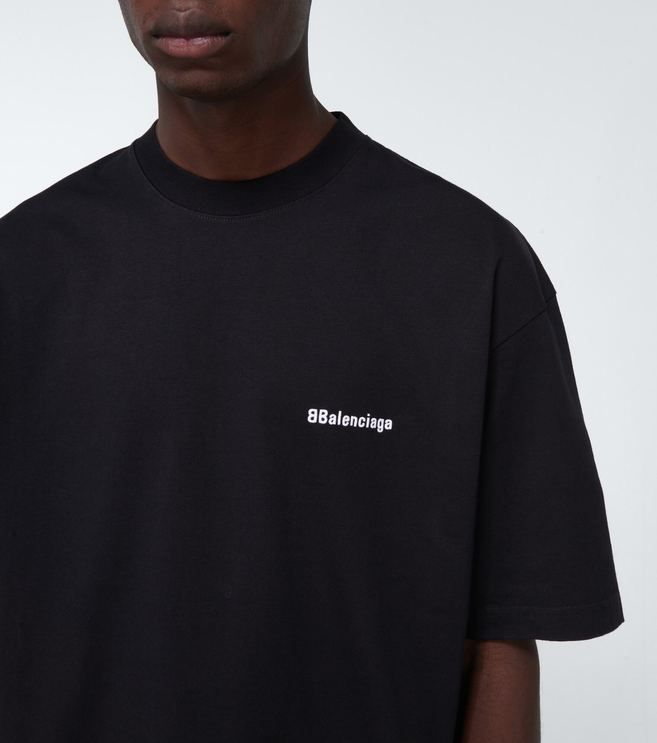 Balenciaga Bb Medium-fit T-shirt in Black for Men | Lyst UK