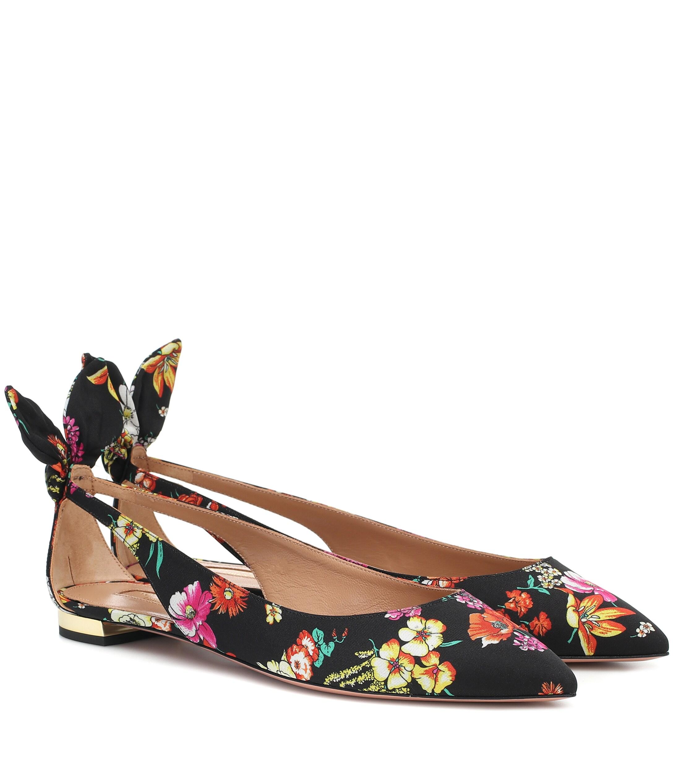 multicolor ballet flats