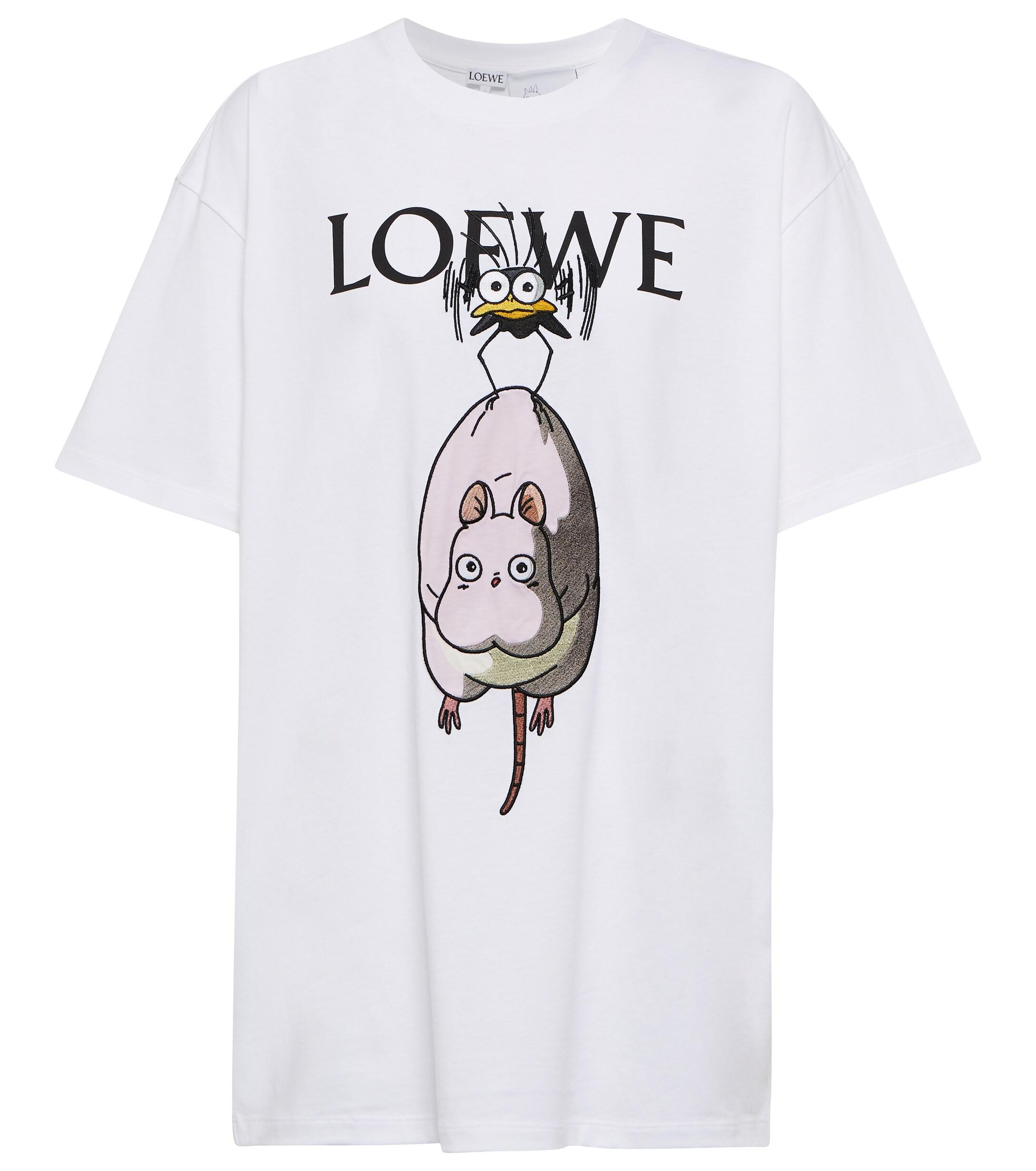 Loewe X Spirited Away Yu-bird Cotton T-shirt in White | Lyst UK