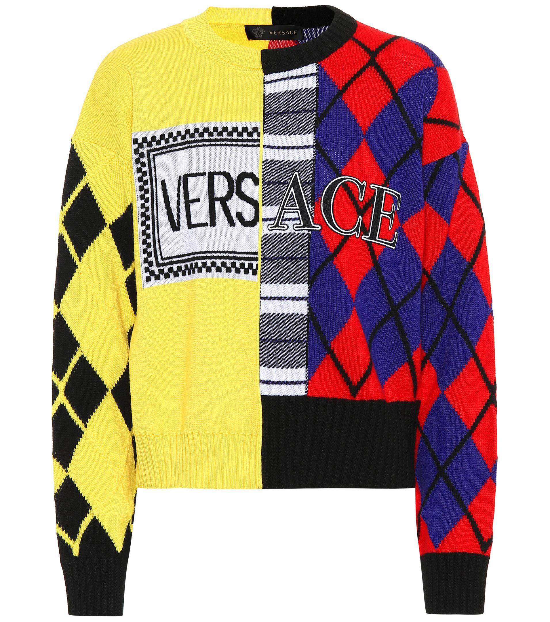 yellow versace sweater