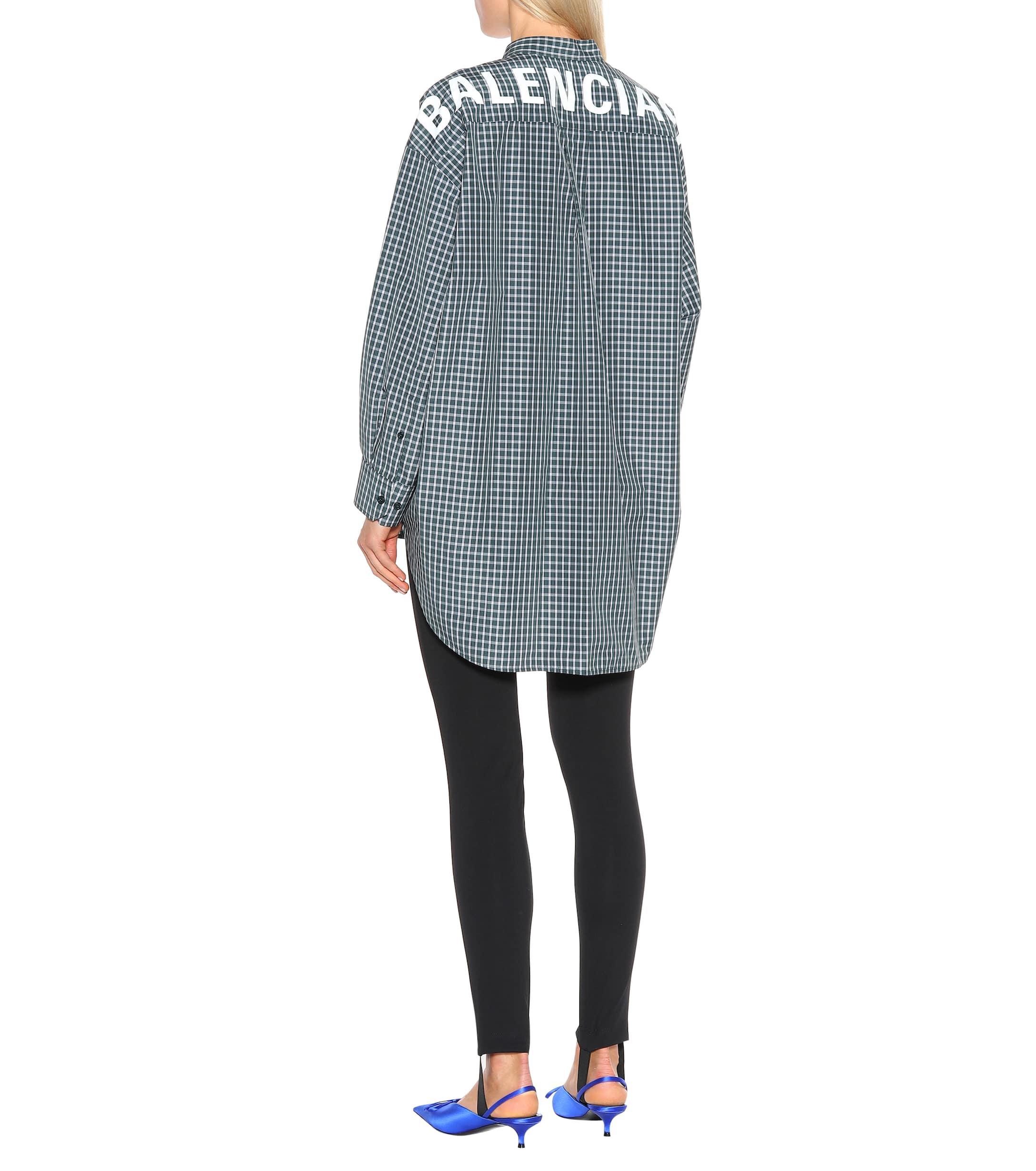 Balenciaga Oversized Checked Shirt in 