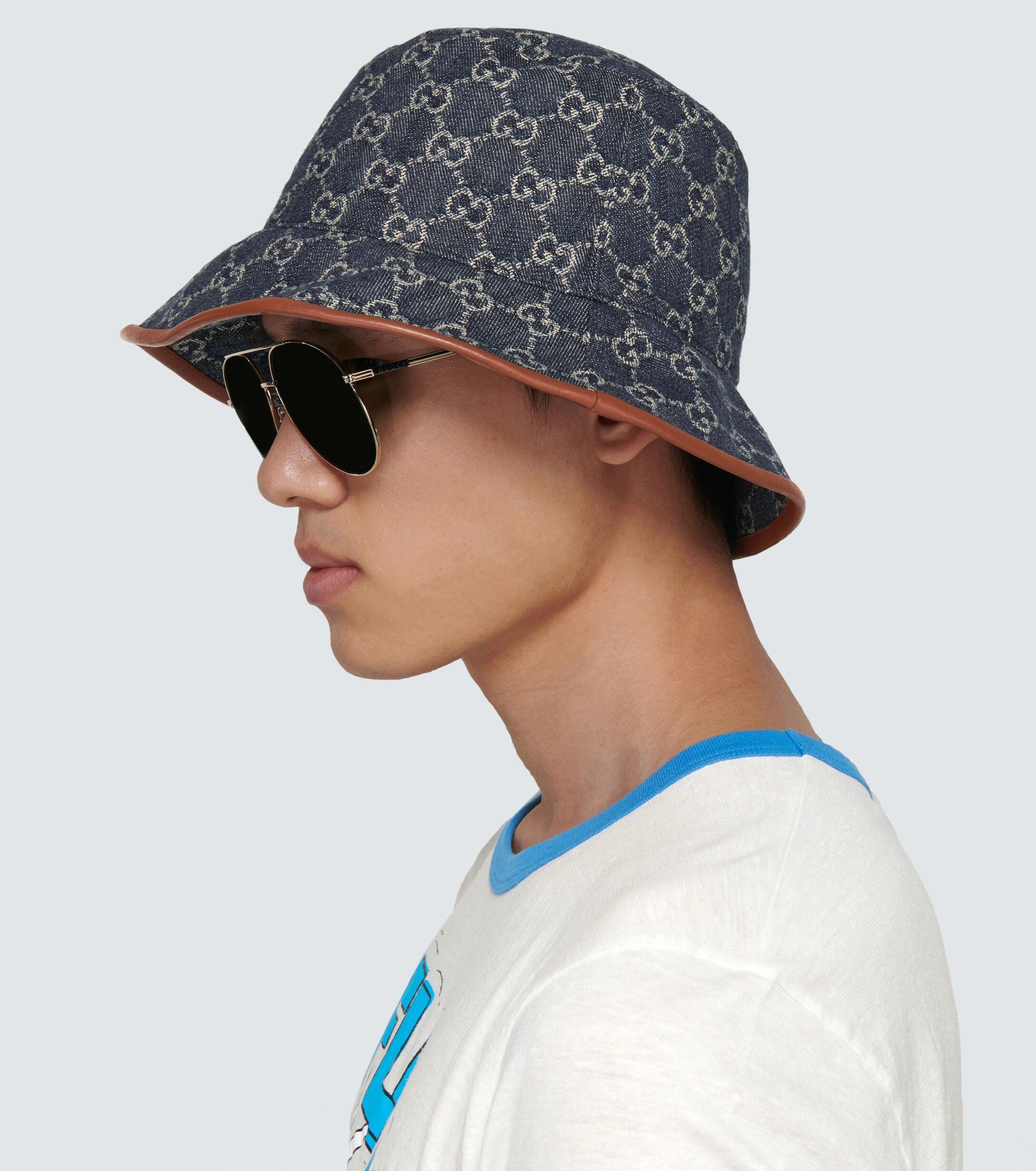 Gucci GG Canvas Bucket Hat in Blue for 