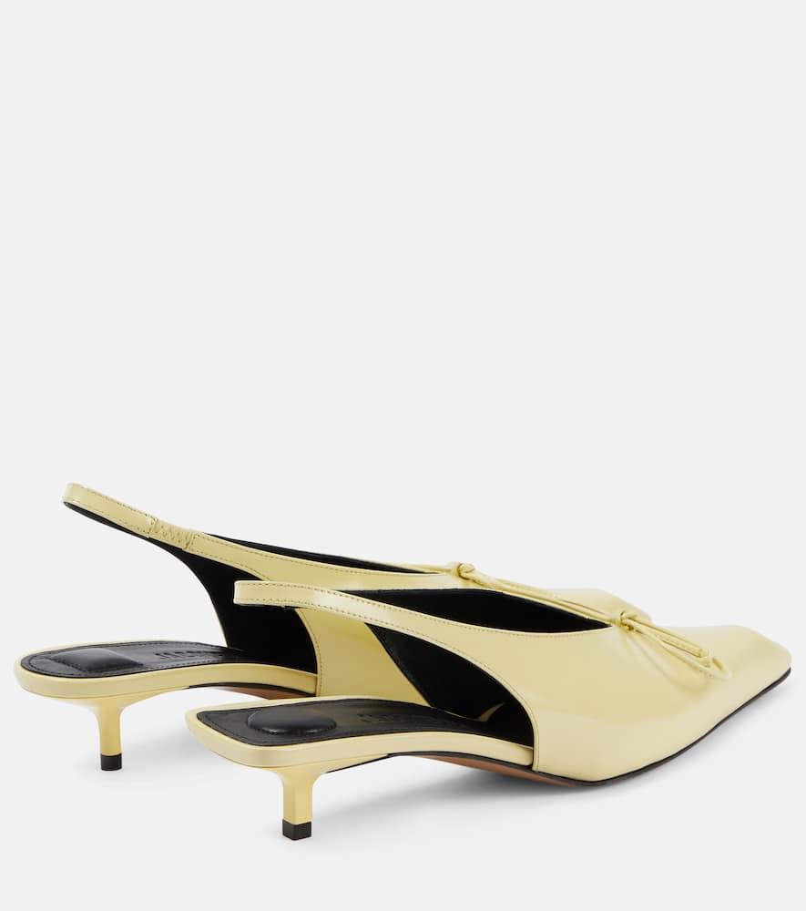 Jacquemus Yellow Les Sculptures 'les Slingbacks Cubisto