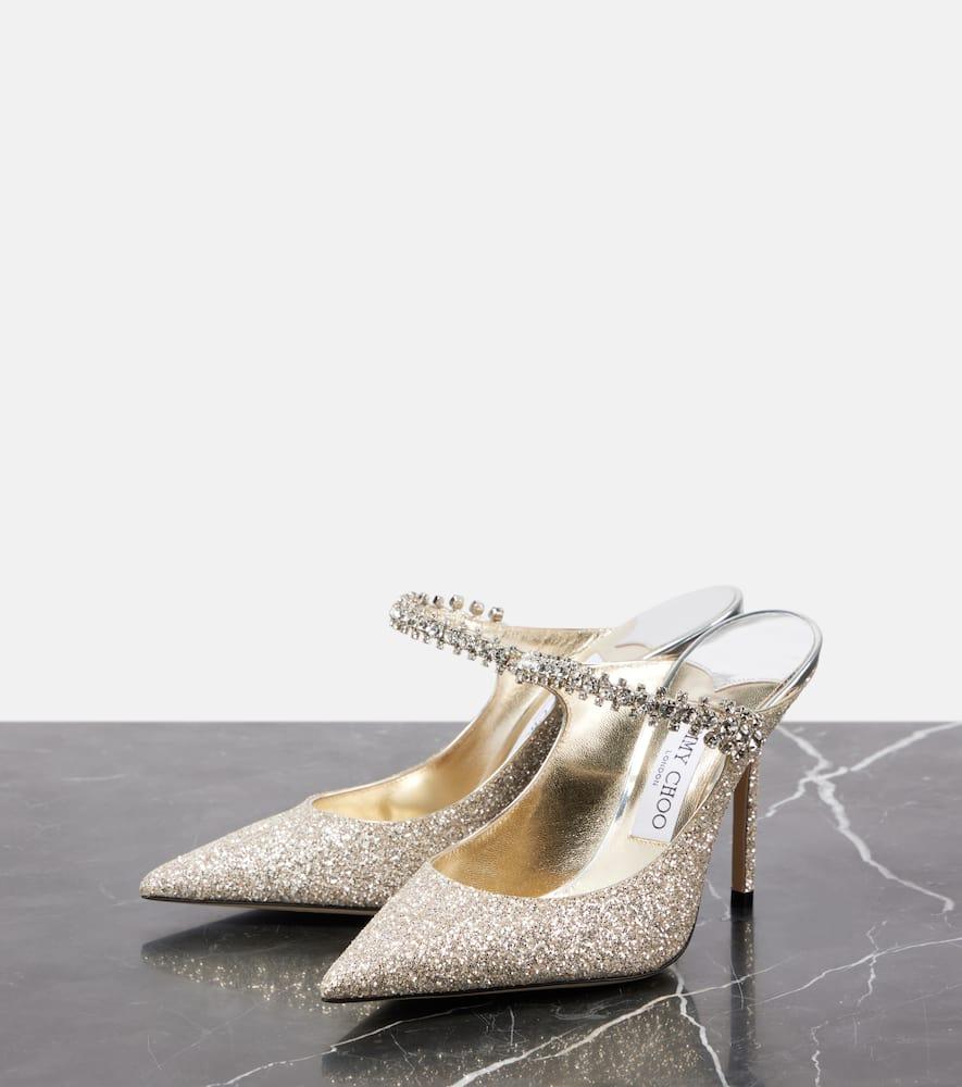 Choo Bing 100 Jimmy Choo Glitter Mules Jimmy Choo Bing 100