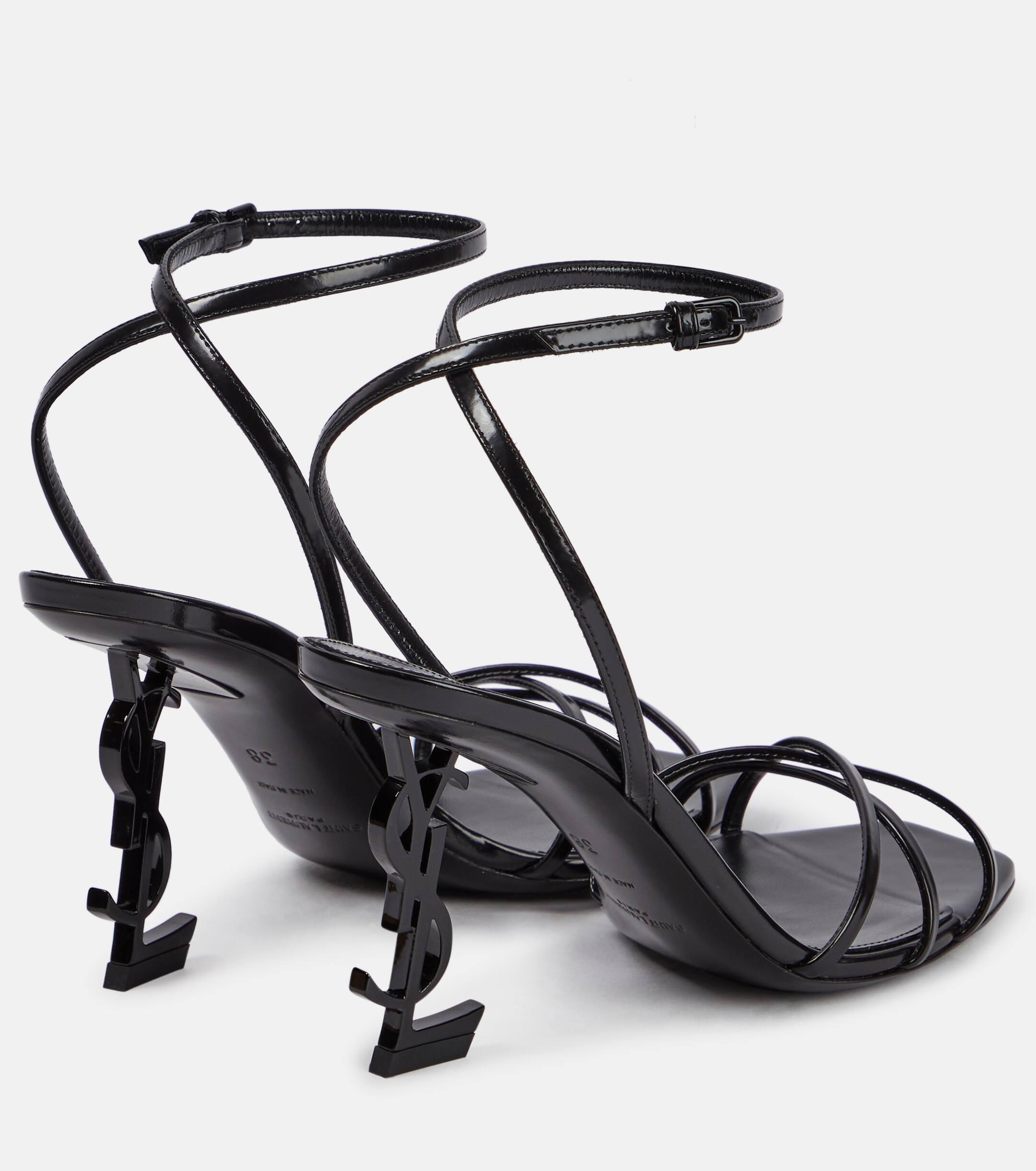 Ysl black cheap opyum sandals