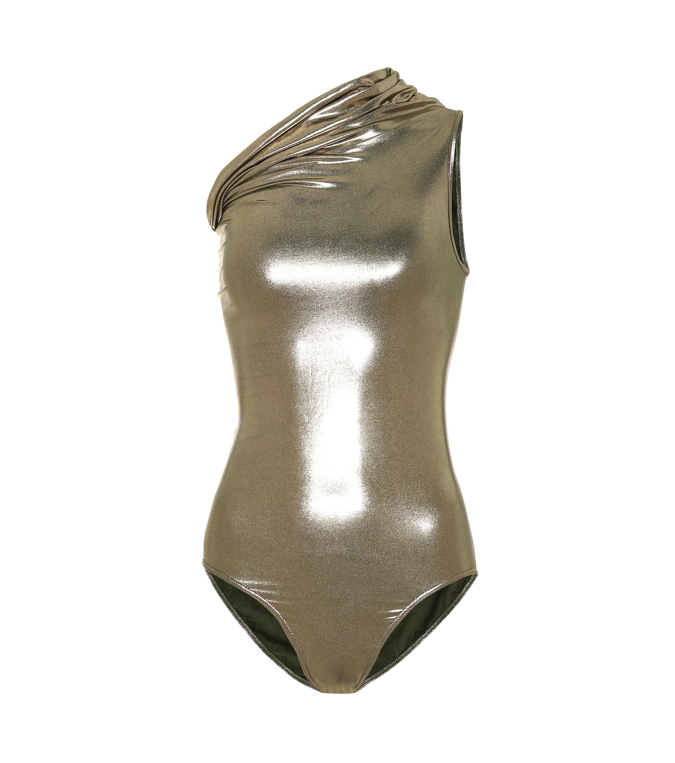 Rick Owens Metallic One-piece Swimsuit - Save 33% - Lyst