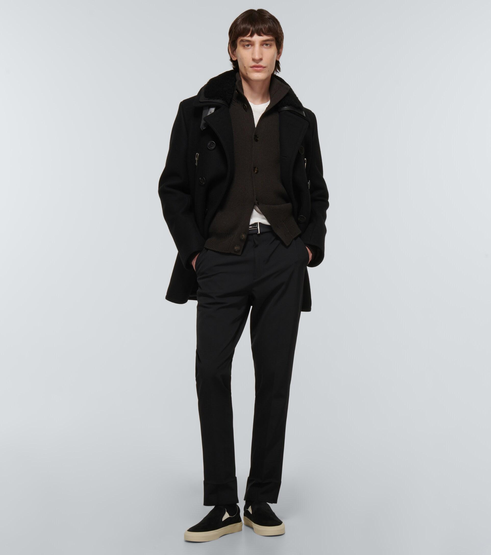 Tom Ford Wool And Silk Cardigan in Black for Men | Lyst