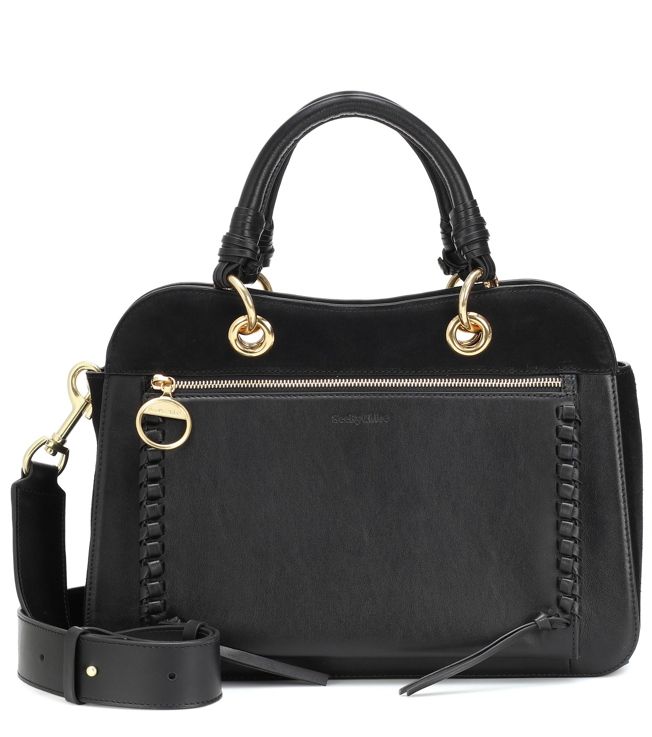 See By Chloé Tilda Medium Leather Shoulder Bag in Black - Lyst
