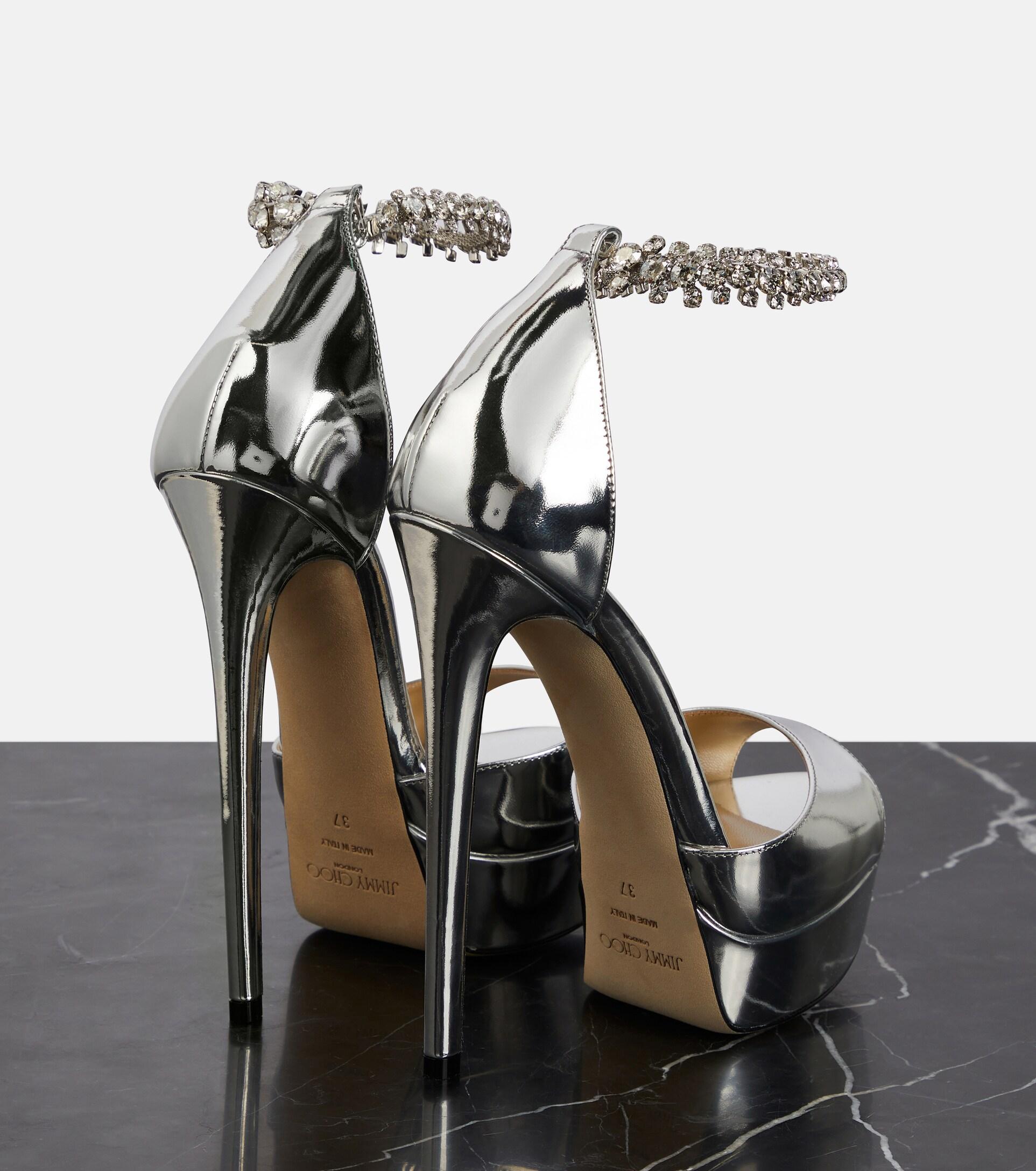 JIMMY CHOO数限定 AMITA/FLOW BGWNAPPA LEATHERスリングヒール Jimmy Choo - Bing Wisteria Patent Leather Mule, 65mm