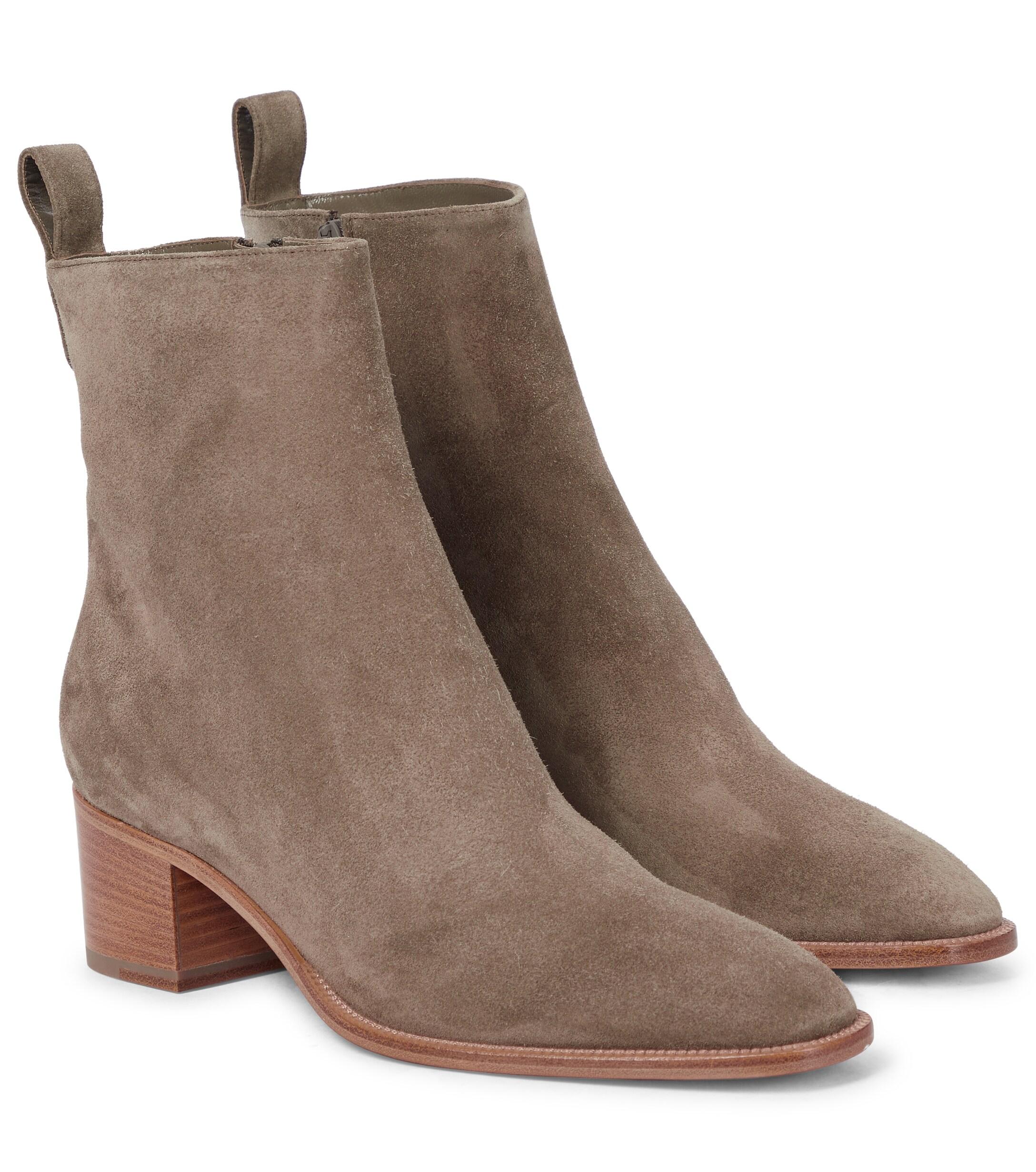 Christian Louboutin Antilop 55 Suede Ankle Boots in Beige (Natural 