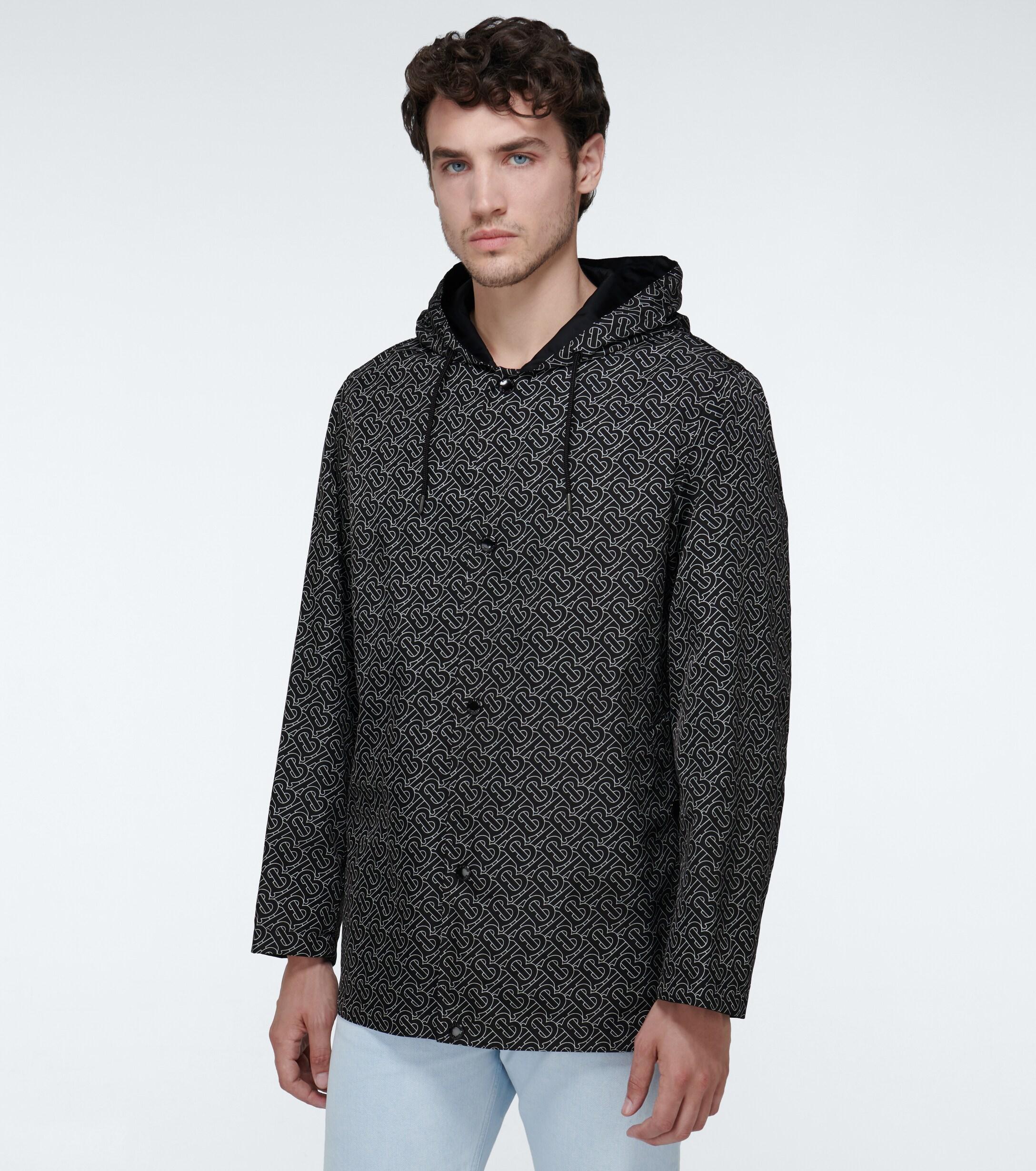 Burberry Elmhurst Reversible Rain Jacket in Black for Men Lyst