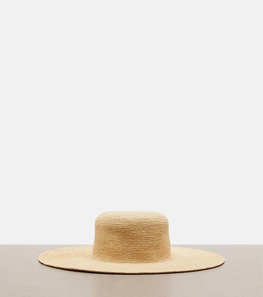 Loewe Paula's Ibiza Anagram Raffia Sun Hat in Natural | Lyst