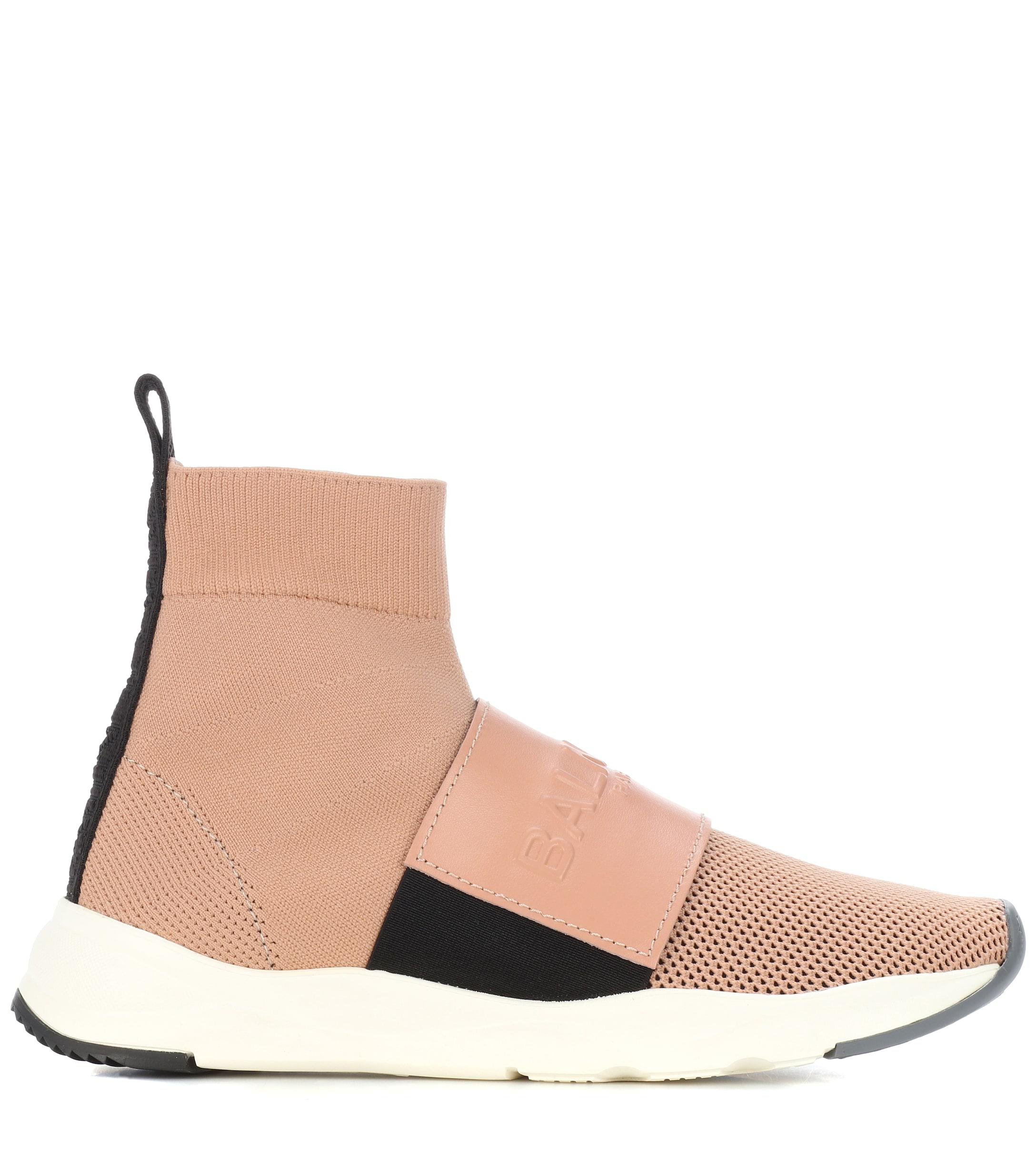balmain knit sneakers