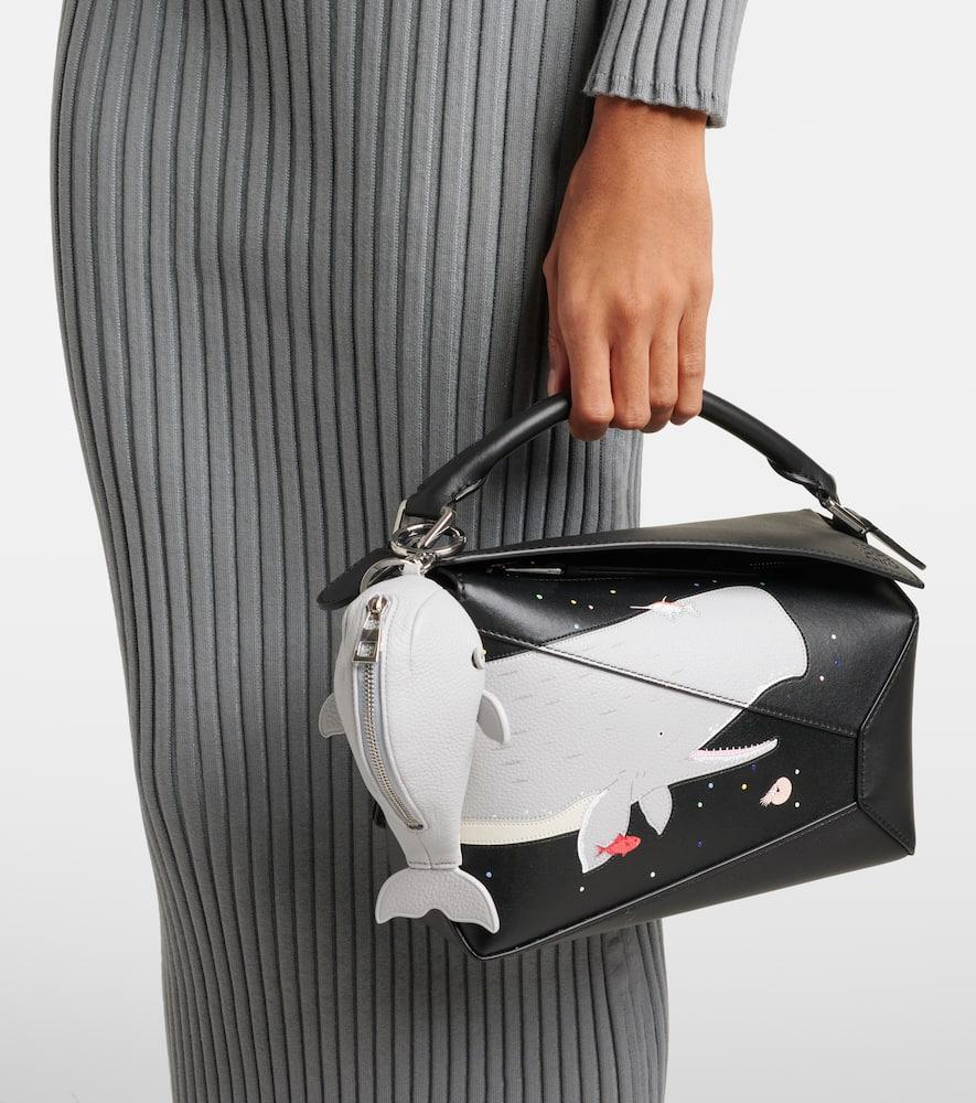 Loewe X Suna Fujita Whale Leather Bag Charm in White | Lyst