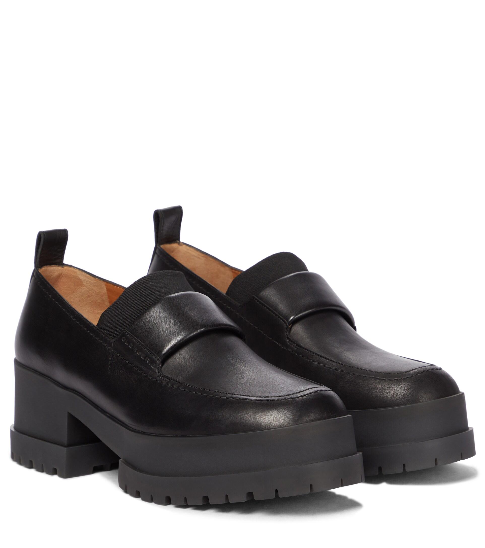 Robert Clergerie Waelly Platform Leather Loafers in Black | Lyst