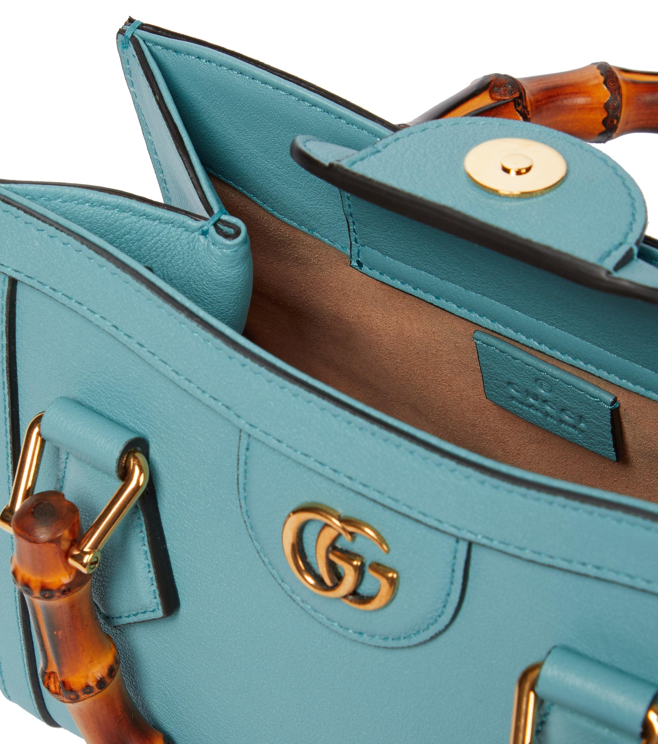Gucci Diana Mini Leather Tote in Blue | Lyst Canada