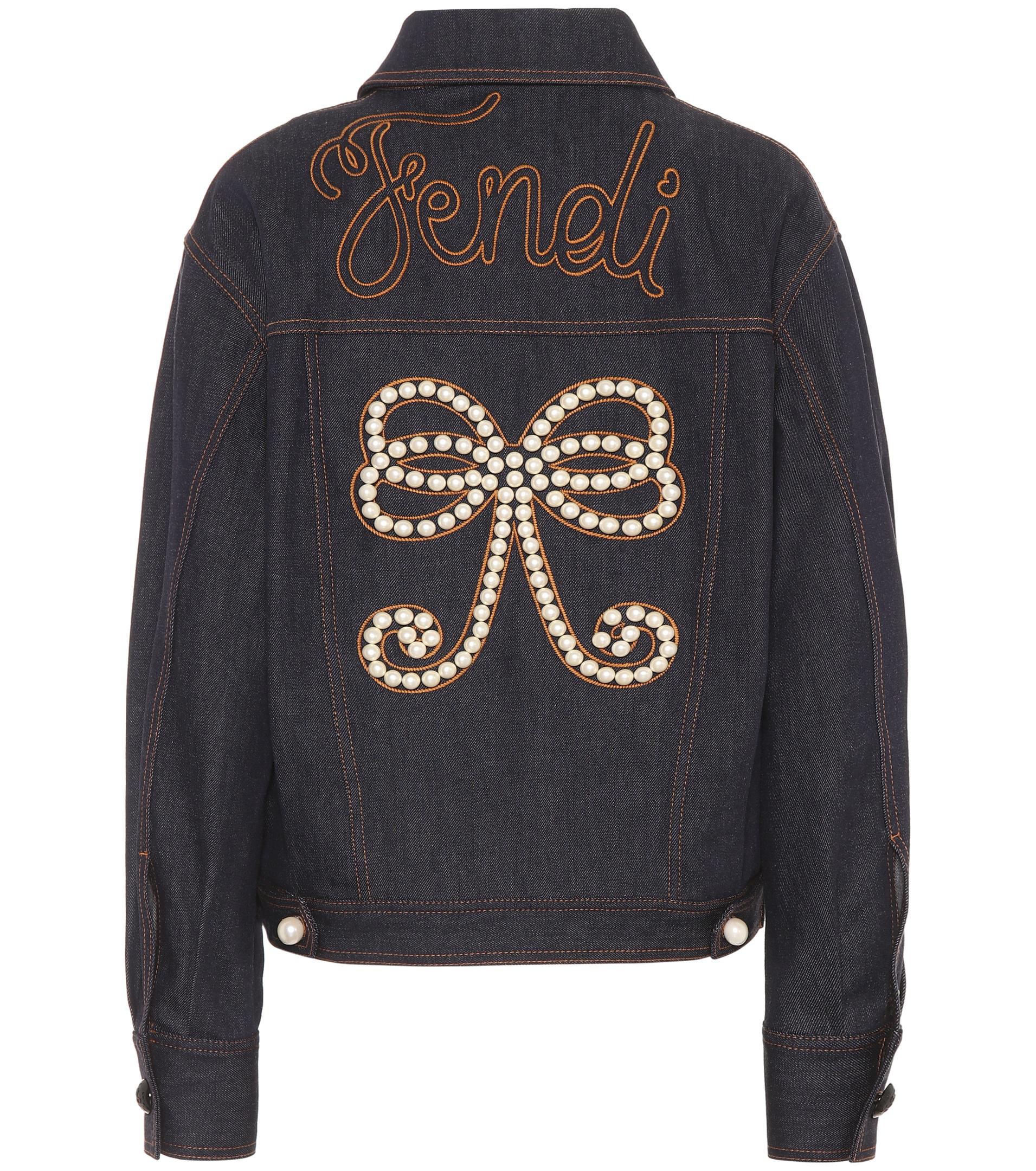 fendi denim jacket womens