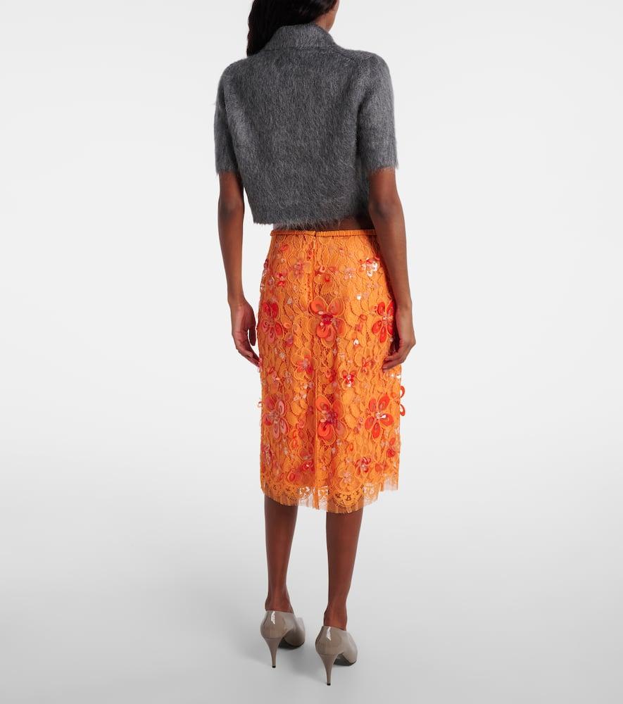 gucci orange lace dress Gucci Orange Lace Mary Jane Heels Size 40.5 EU