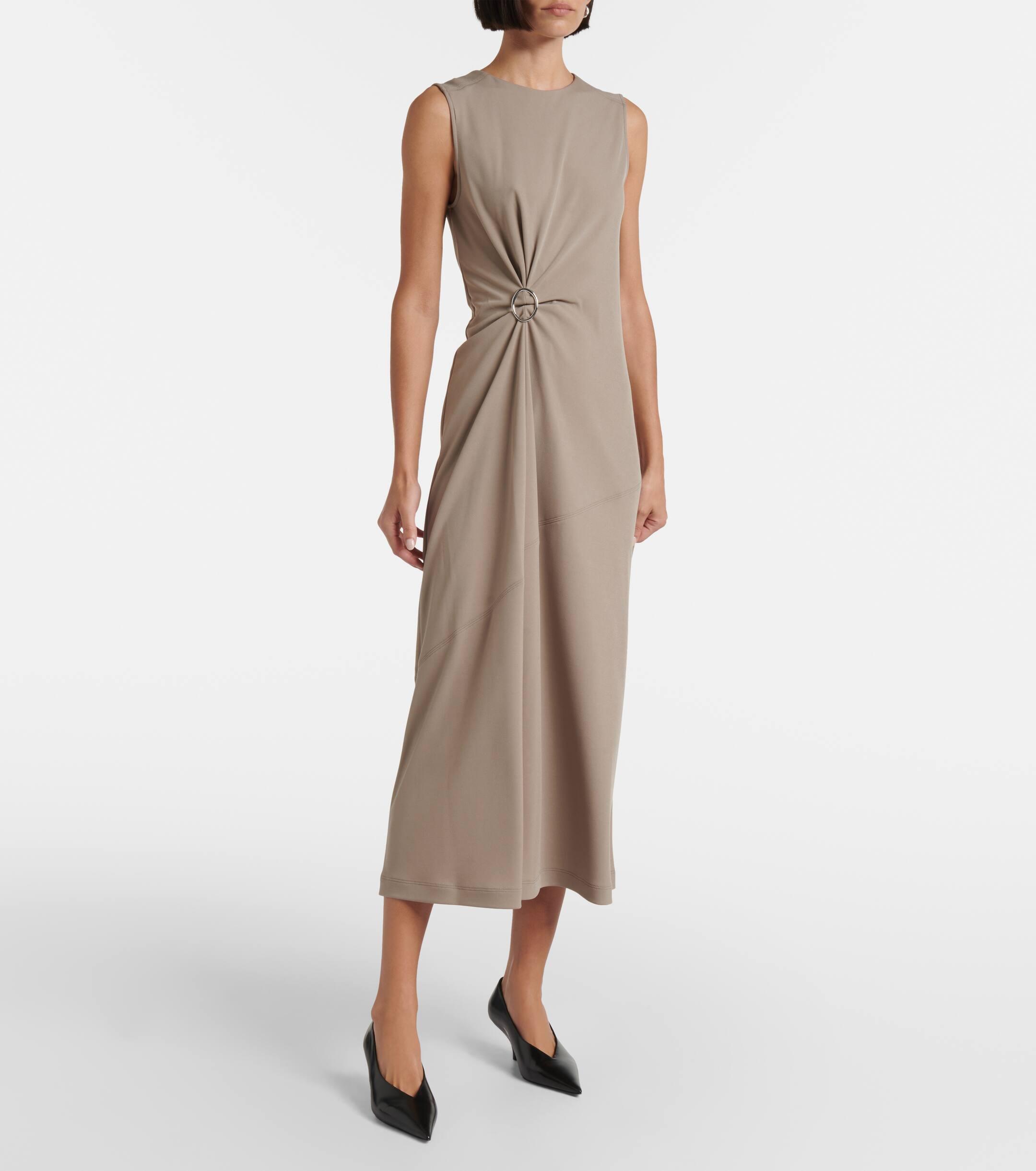 MAX MARA ワンピース Losanna knotted midi dress964358 Max Mara Losanna Knotted Midi Dress in Natural | Lyst UK