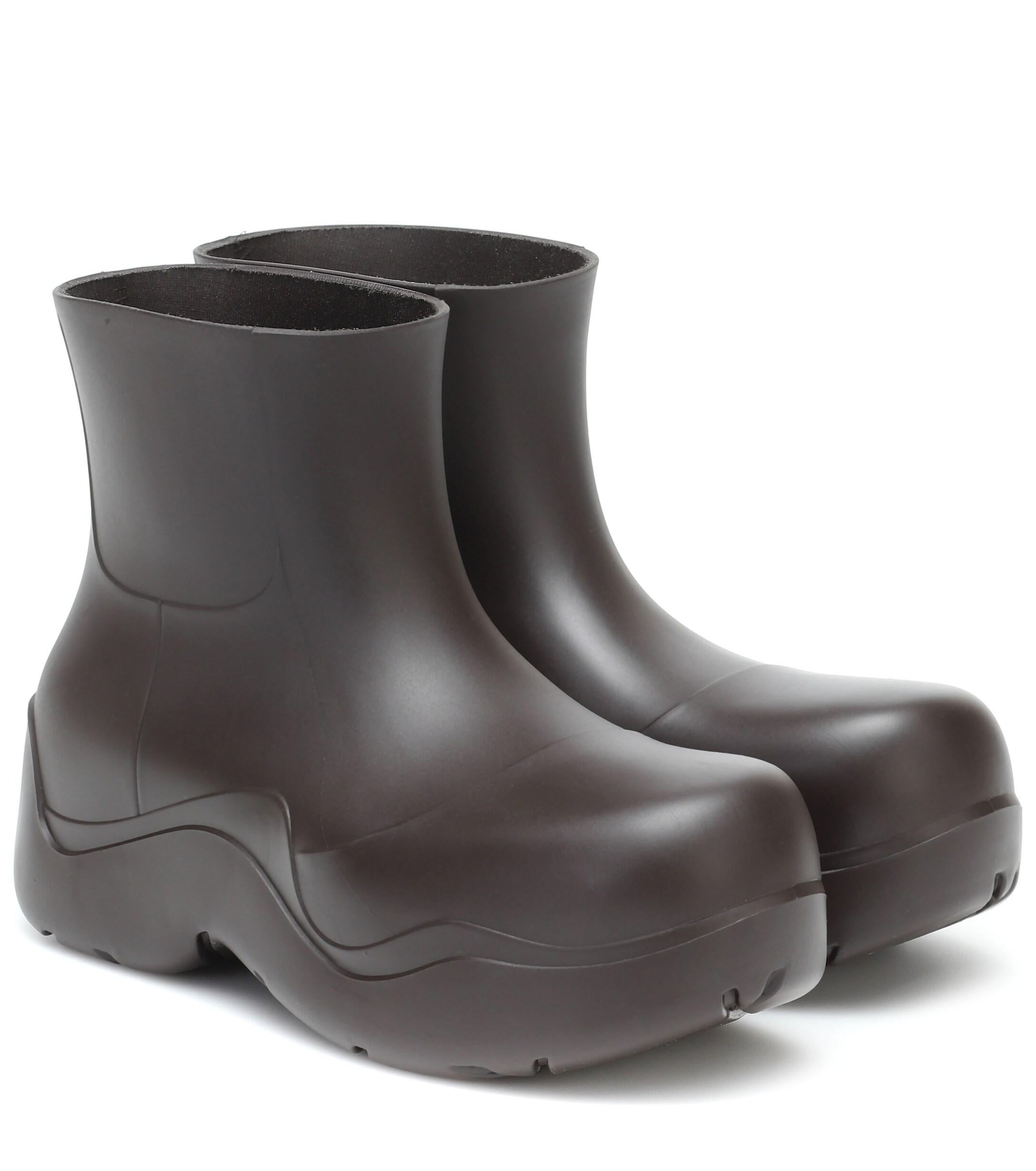 Bottega Veneta The Puddle Boots In Rubber in Brown | Lyst Canada