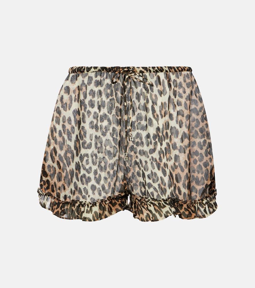 【関税＆送料込み】Ganni Yellow Viscose Shorts GANNI | Yellow Women's Denim Shorts | YOOX