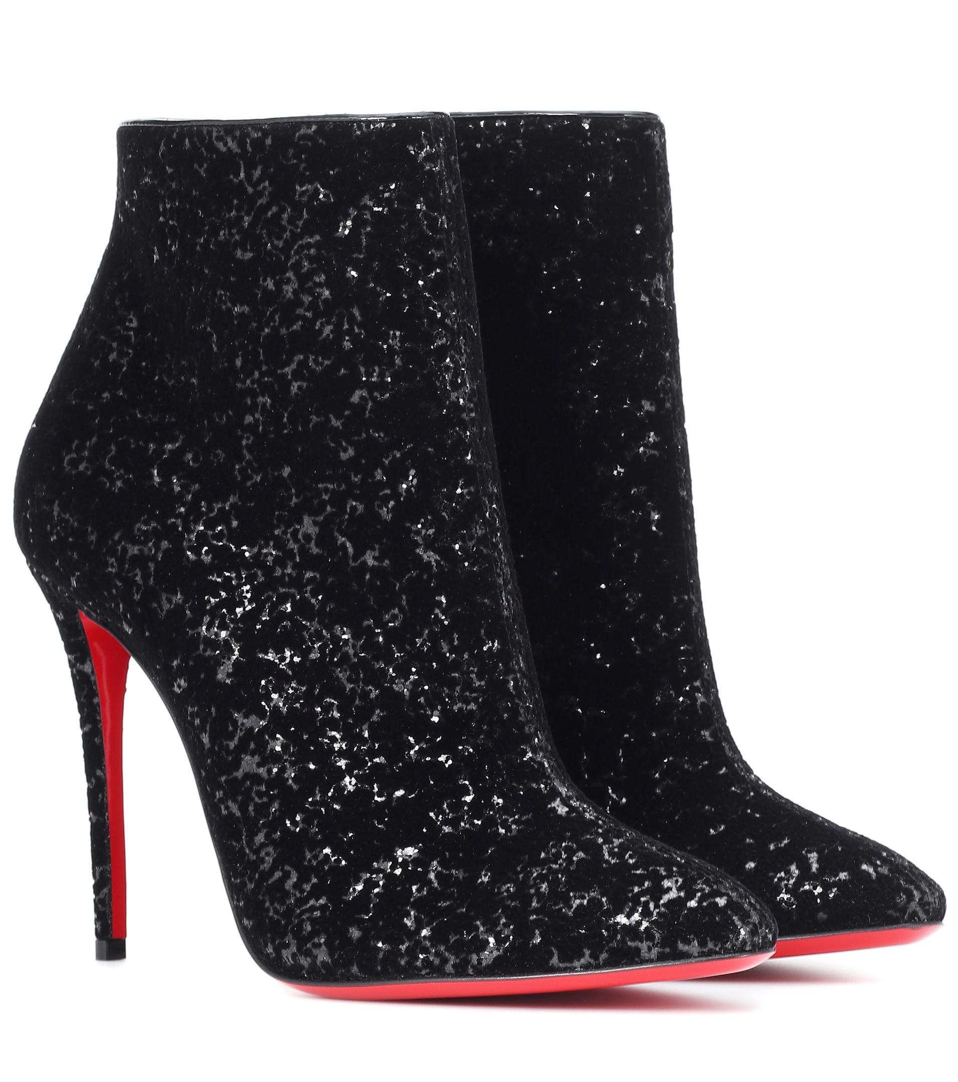 CHRISTIAN LOUBOUTIN Eloise 100 suede ankle boots