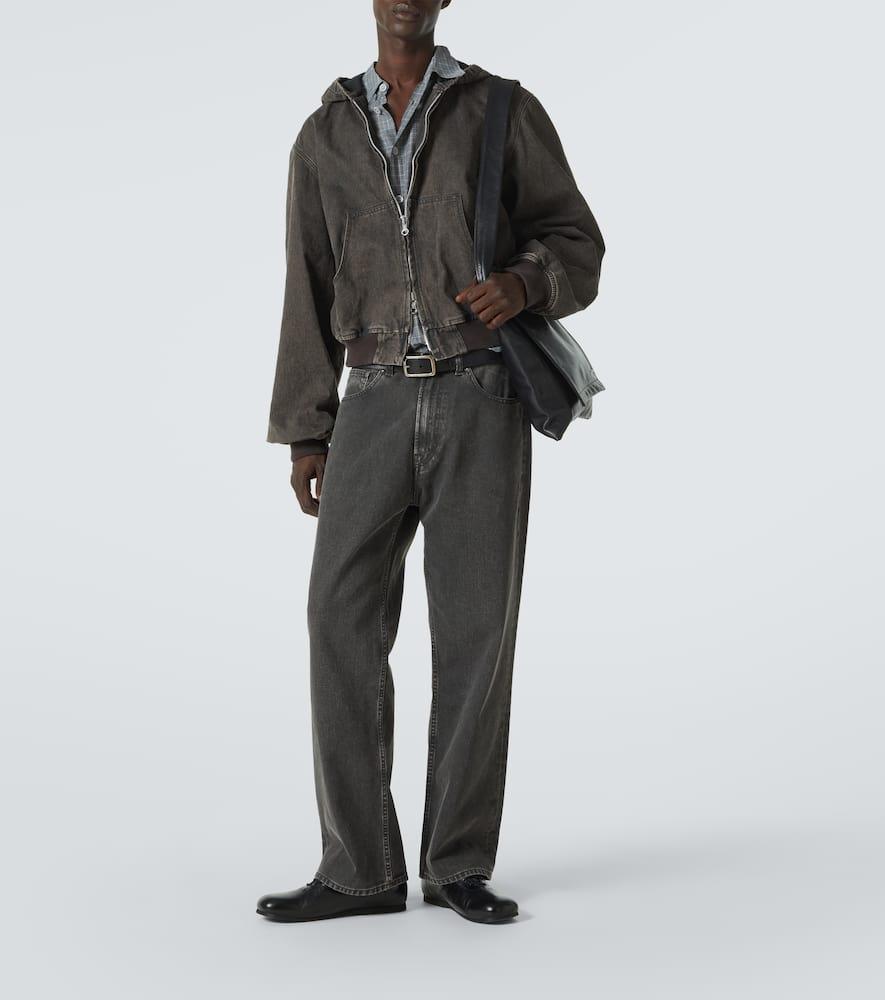 【Our Legacy】 Bank coatedデニム zip-upパーカー Our Legacy Bank Coated Denim Zip-Up Hoodie in Gray for Men