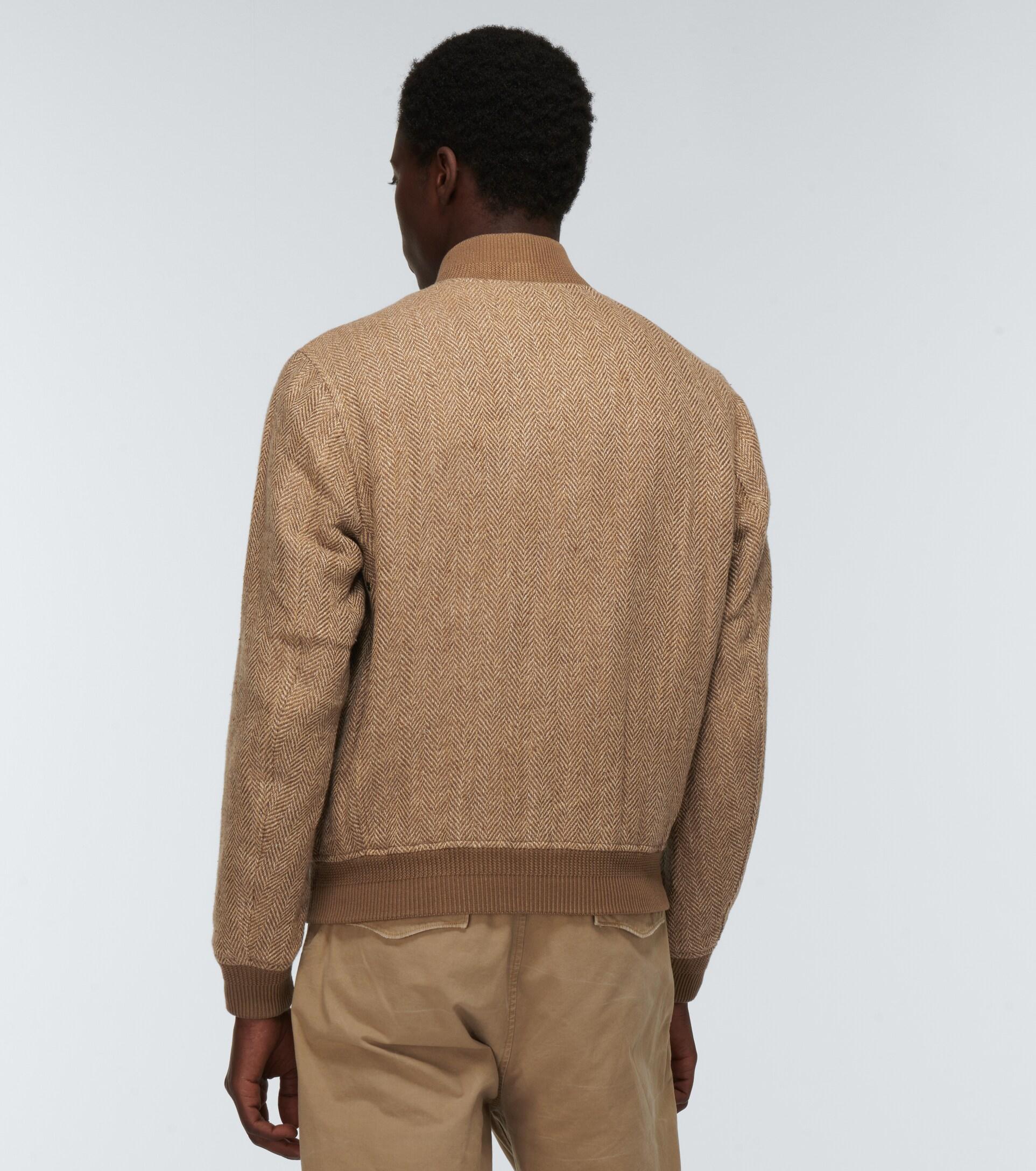 Polo Ralph Lauren Linen-blend Tweed Jacket in Natural for Men | Lyst