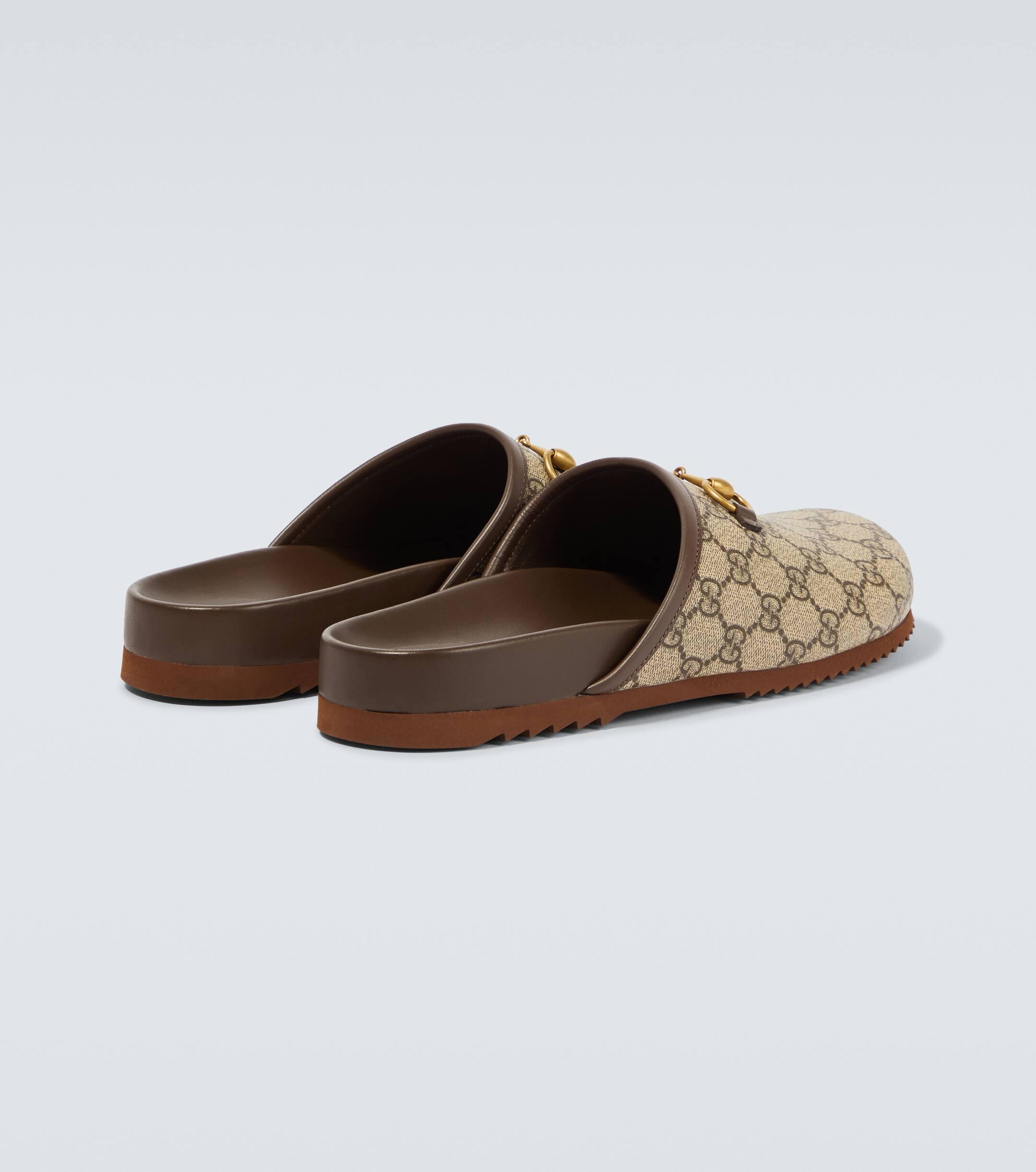 Brown gucci slippers outlet