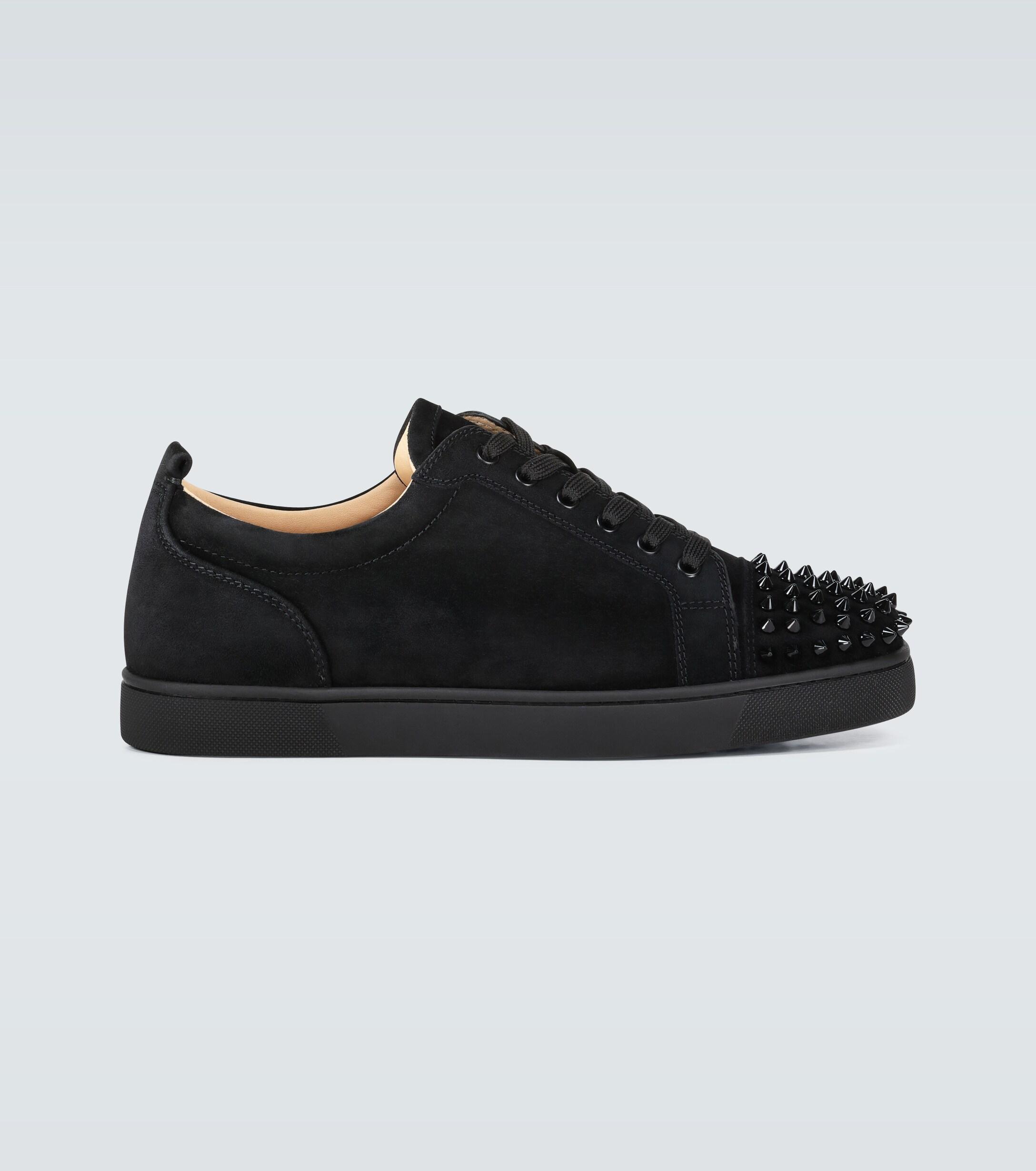 Christian Louboutin Louis Junior Spiked Sneakers in Black for Men | Lyst