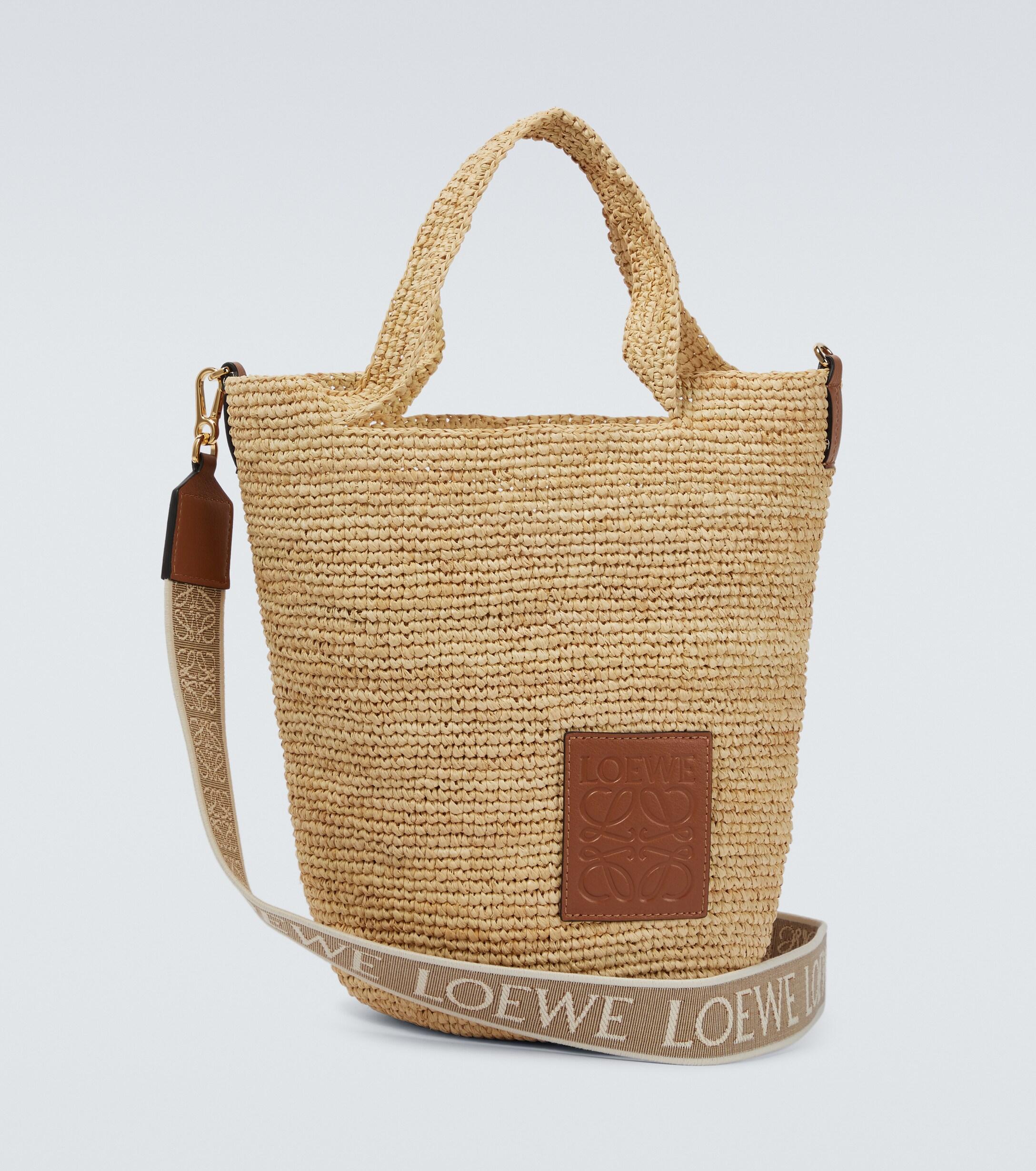 loewe bag raffia