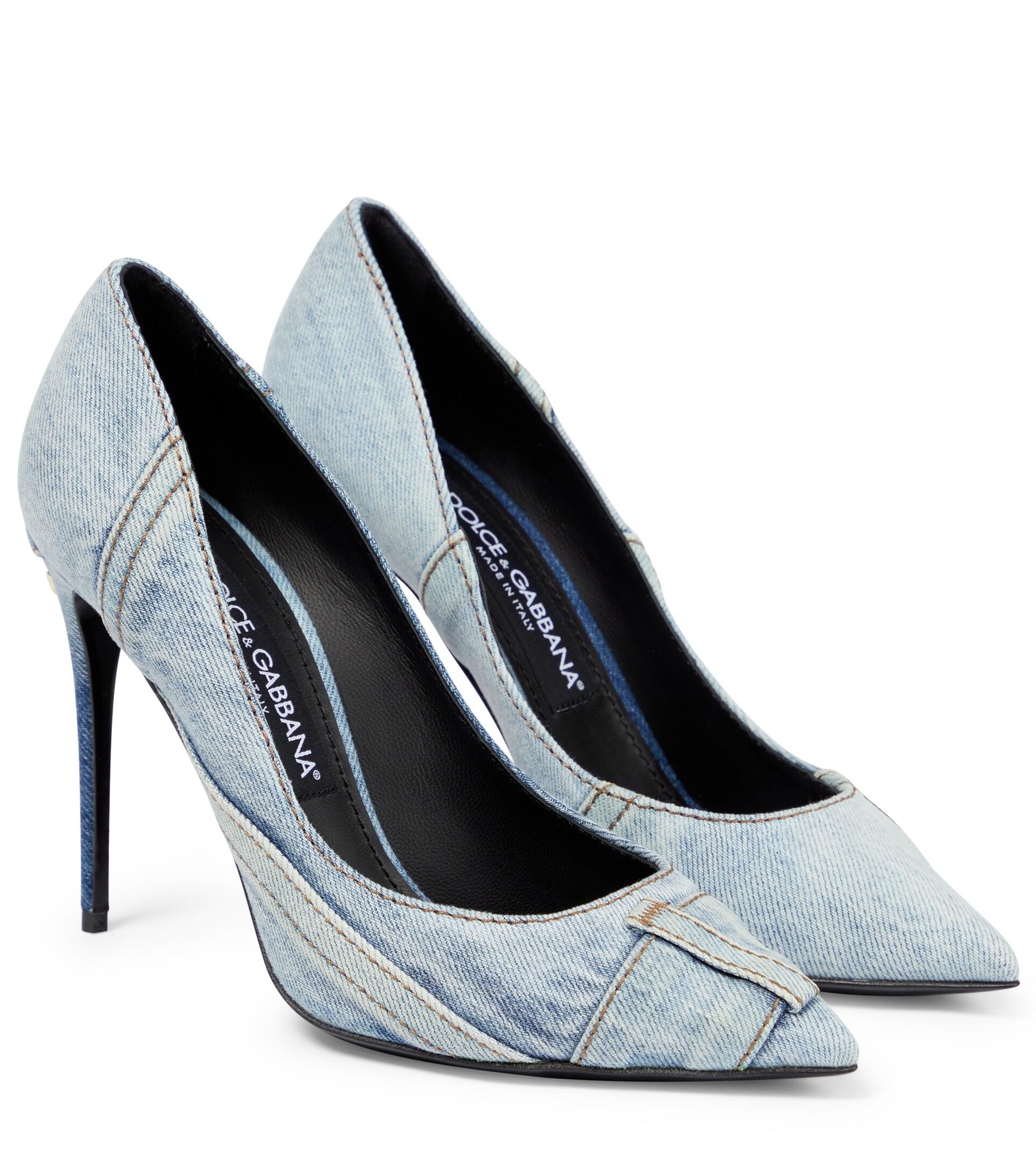 Dolce \u0026 Gabbana Denim Pumps in Blue | Lyst