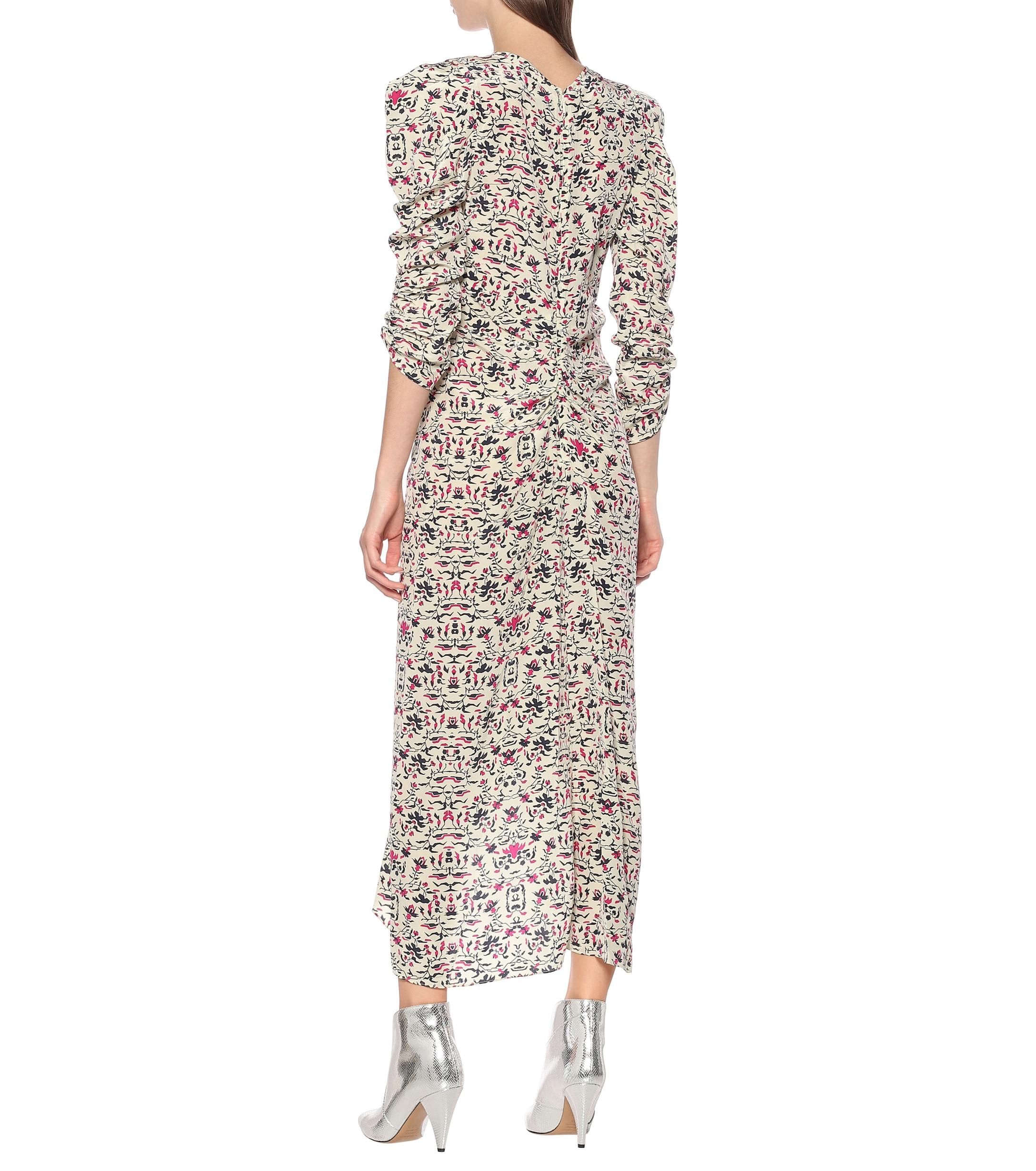 isabel marant albi silk dress