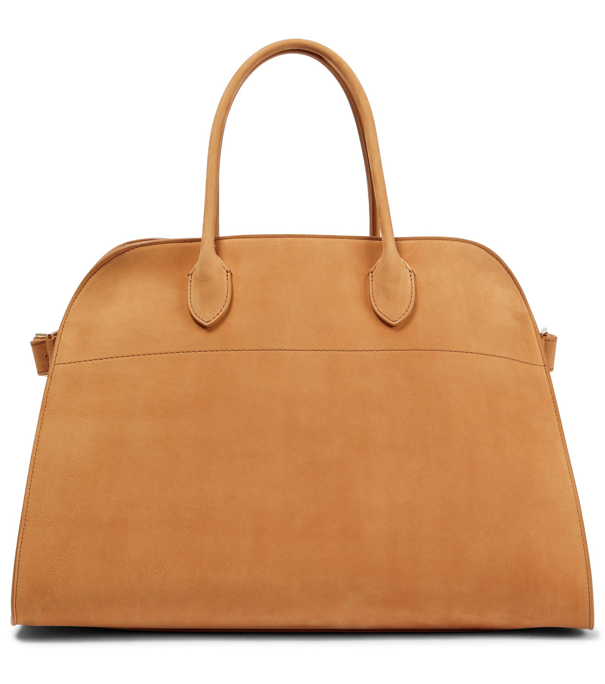 The Row Margaux 15 Suede Tote Bag in Brown Lyst